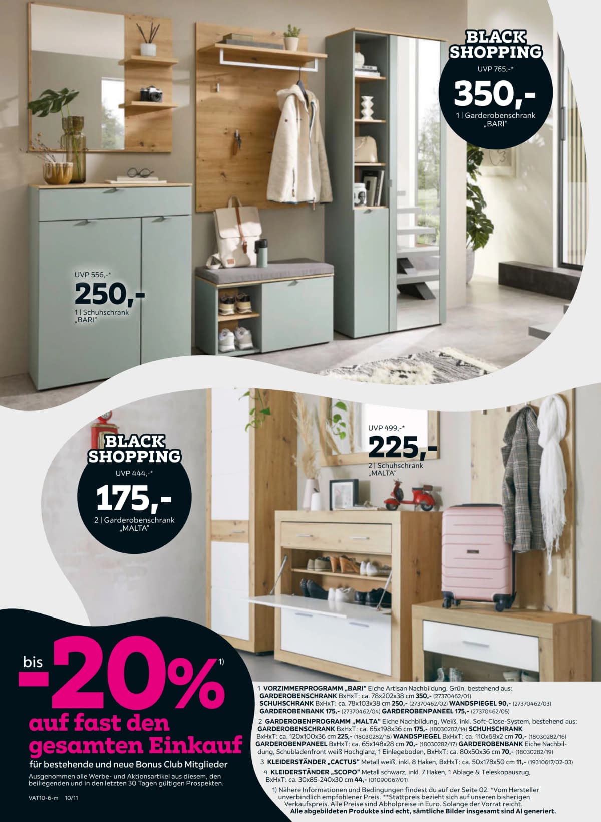 Seite 10 des Mömax Flugblatts – Bis -20%