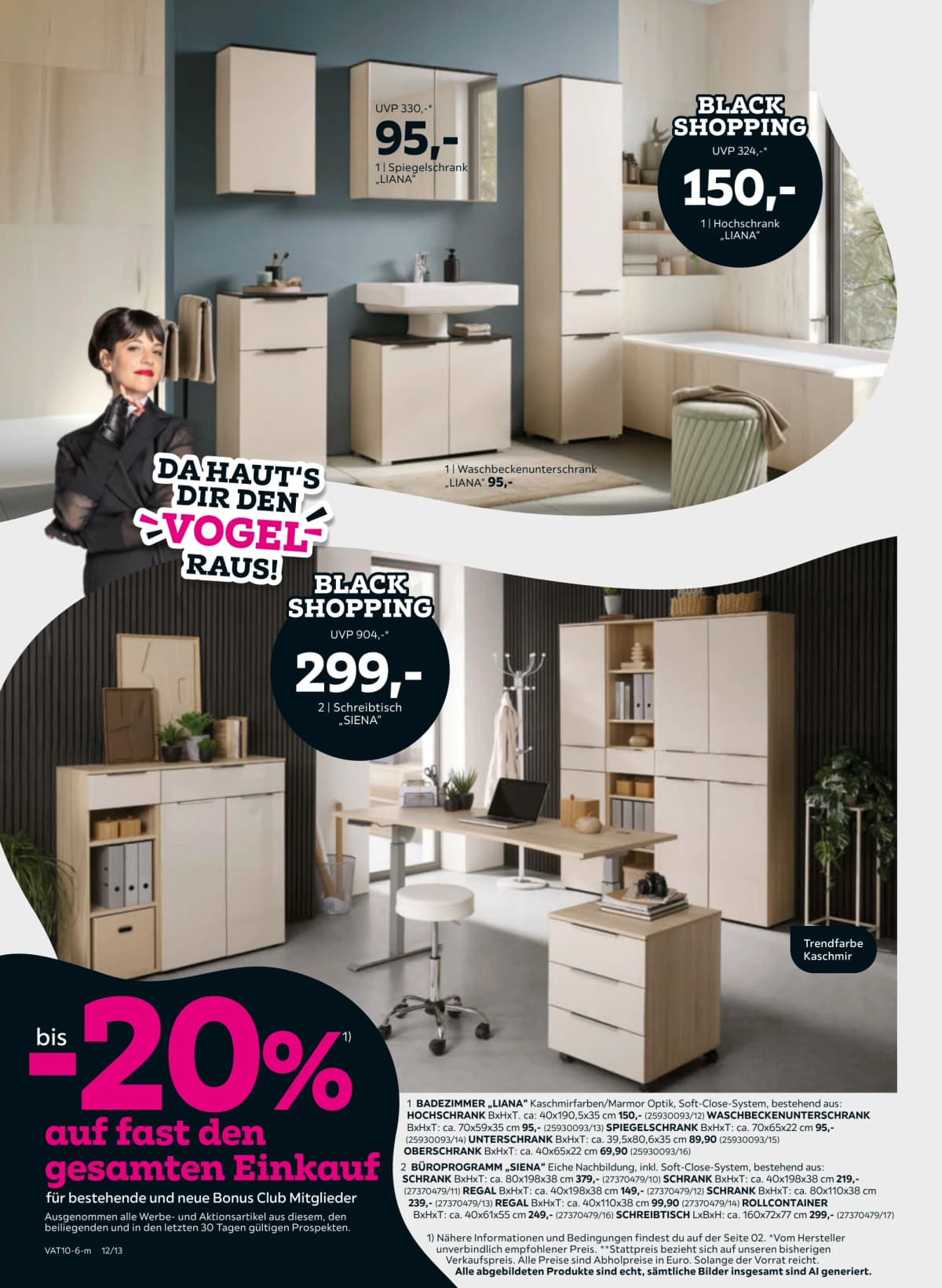 Seite 12 des Mömax Flugblatts – Bis -20%