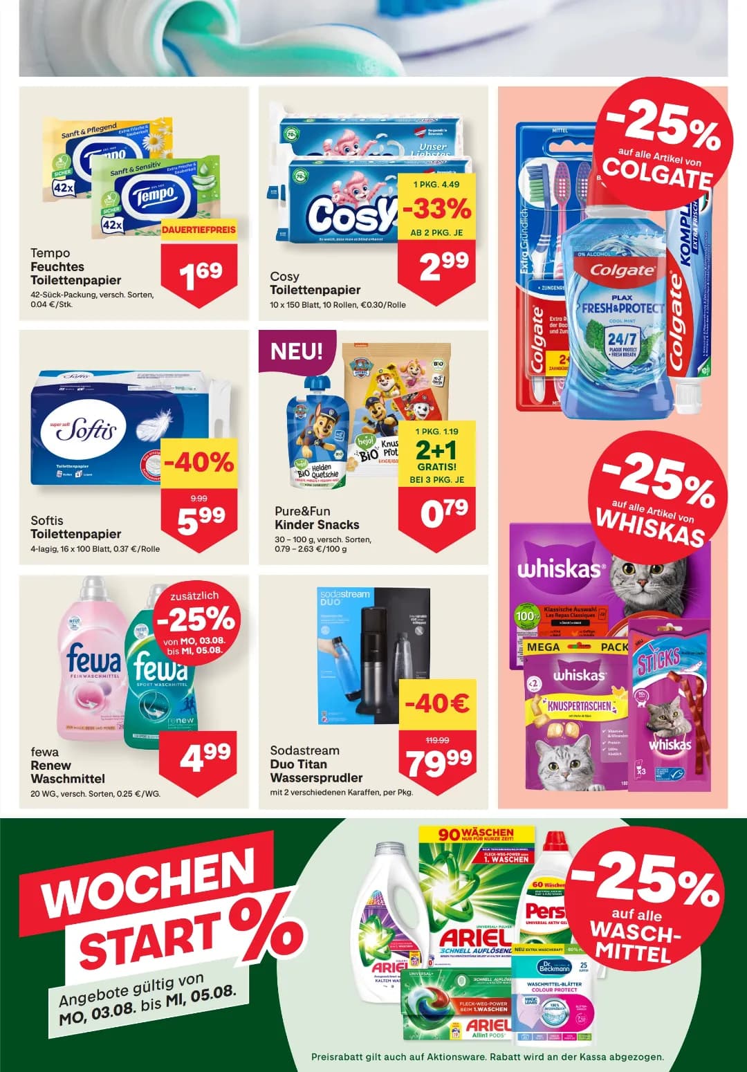 Seite 11 des MPREIS Flugblatts – Wochenangebote ab 31.07.2026