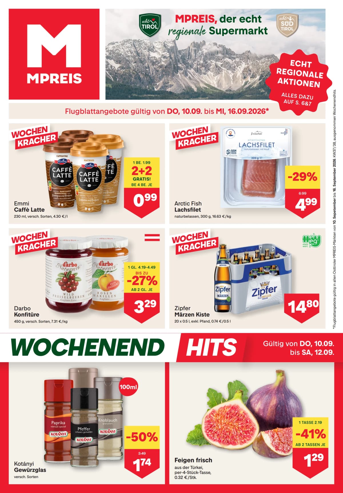 MPREIS Flugblatt ab 10.09.2026. – Aktuelle Angebote