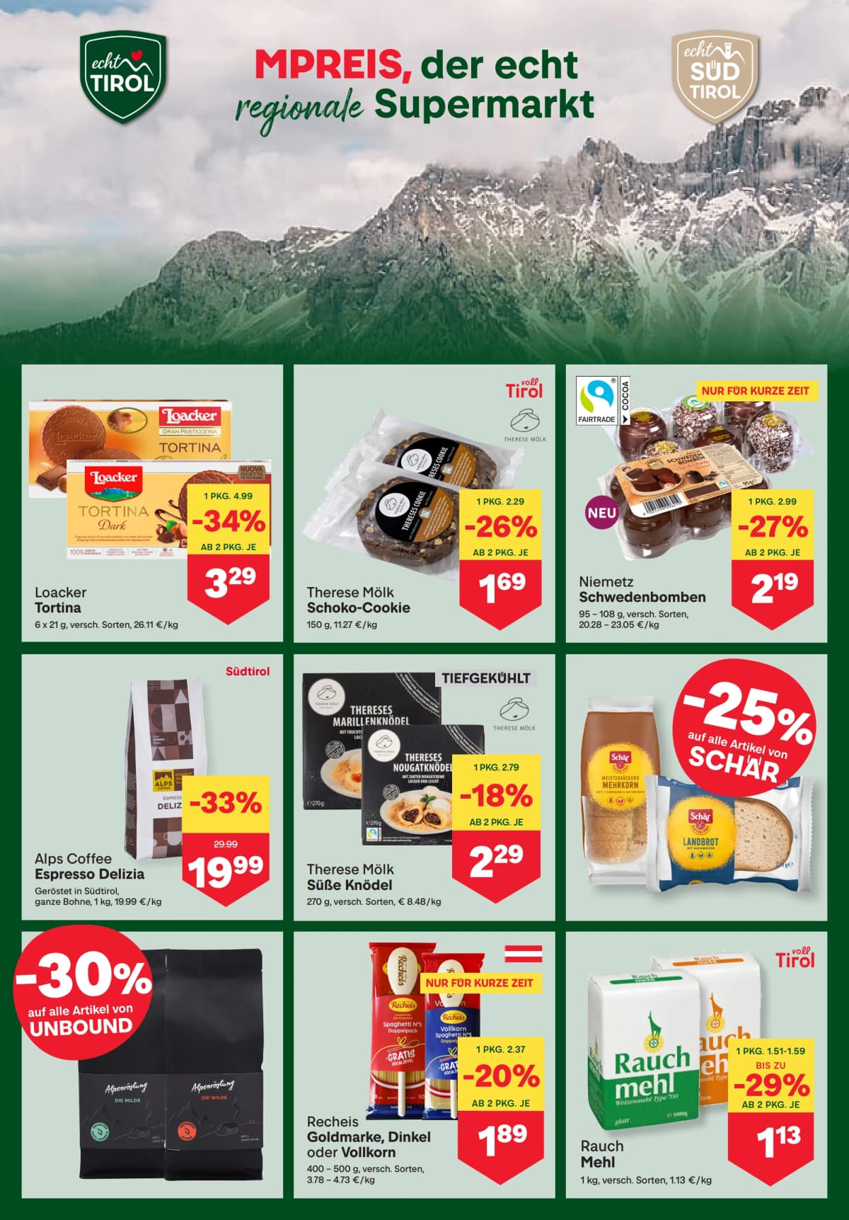 Seite 6 des MPREIS Flugblatts – Aktuelle Angebote