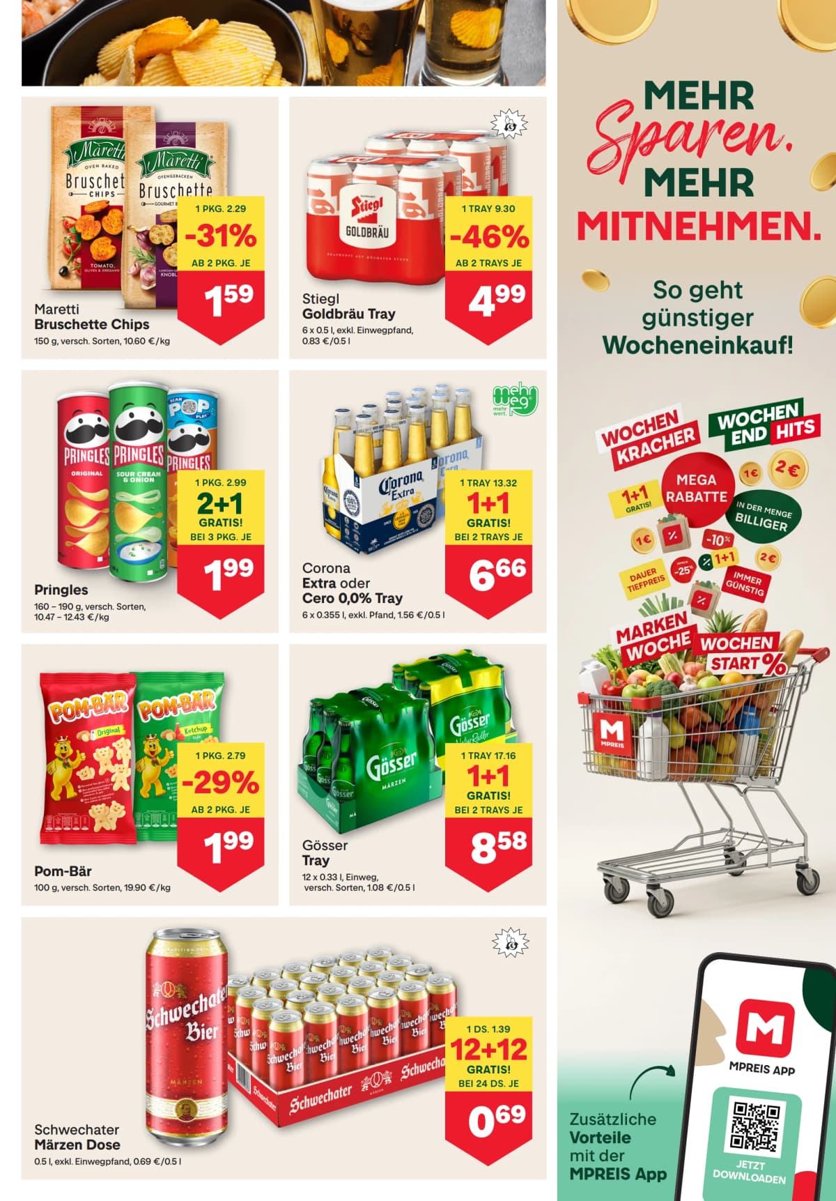 Seite 9 des MPREIS Flugblatts – Aktuelle Angebote