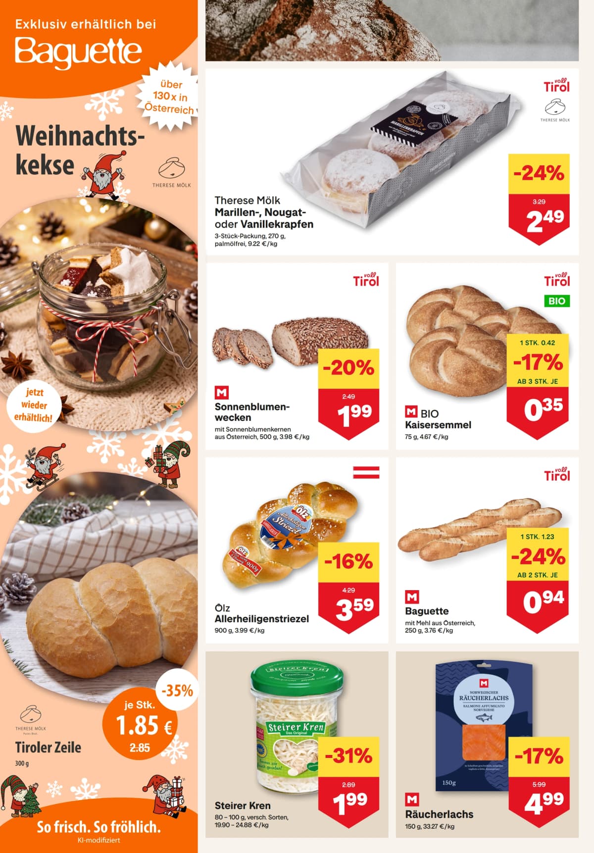 Seite 4 des MPREIS Flugblatts – Aktuelle Angebote