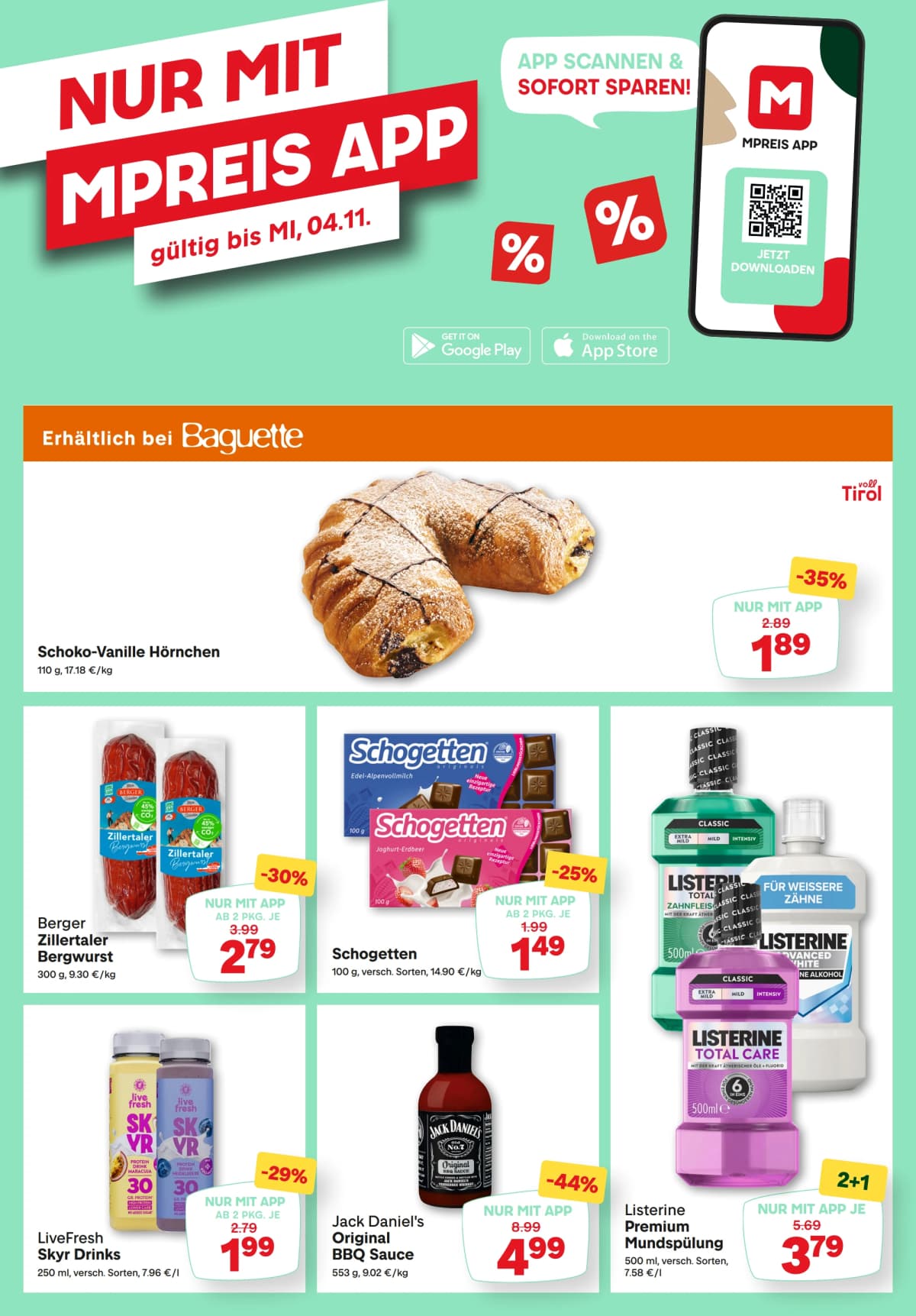 Seite 17 des MPREIS Flugblatts – Aktuelle Angebote