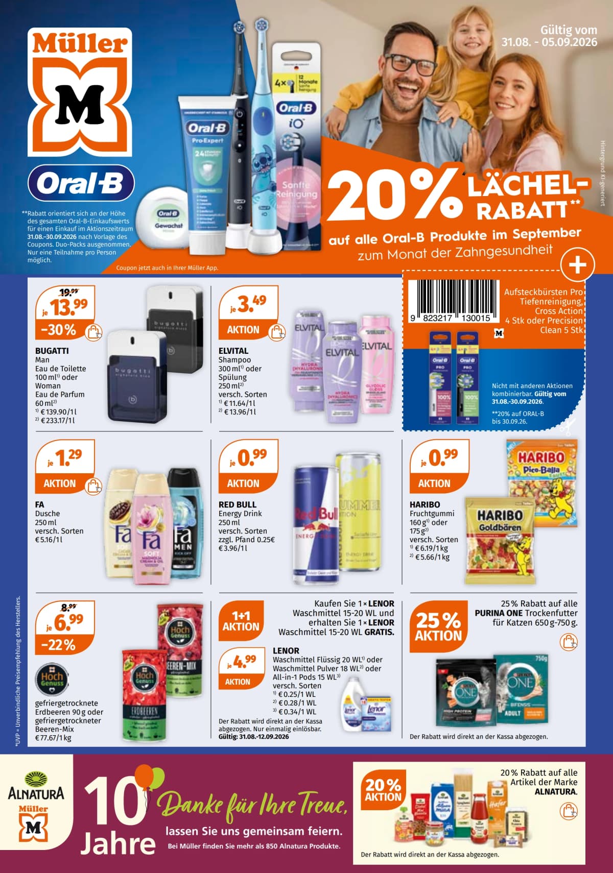 Seite 1 des Müller Flugblatts – Drogerie