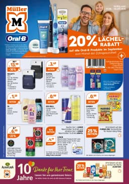Seite 1 des Müller Prospekts Drogerie