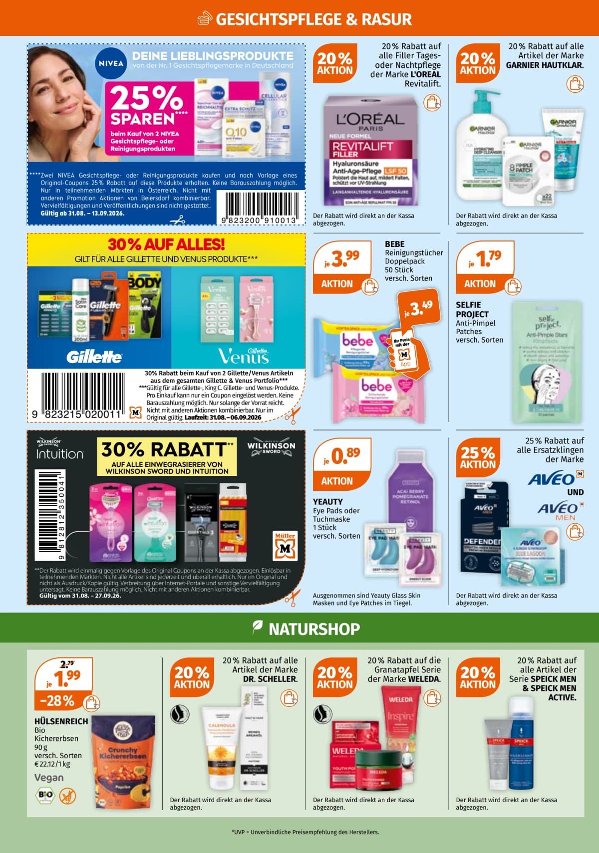 Seite 4 des Müller Flugblatts – Drogerie