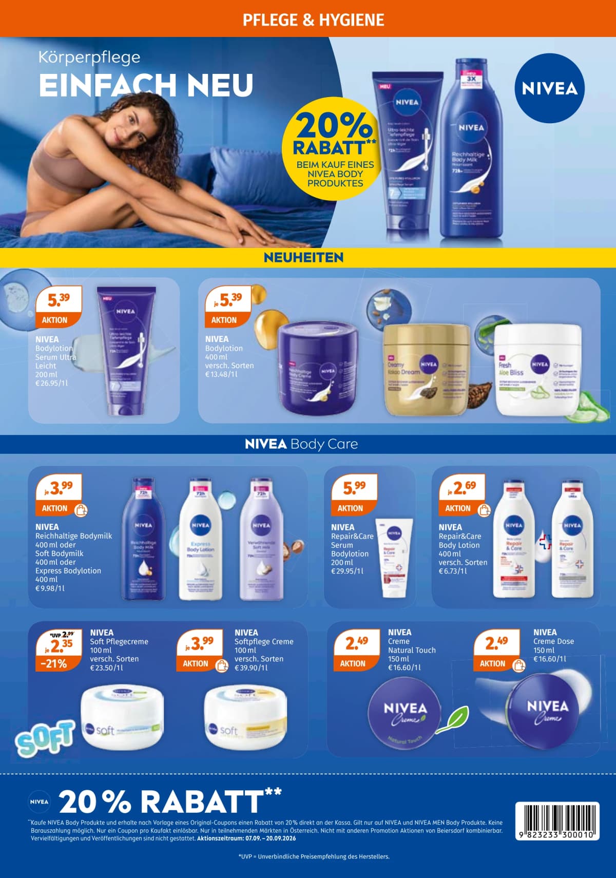 Seite 2 des Müller Flugblatts – Unsere NIVEA Must-haves!