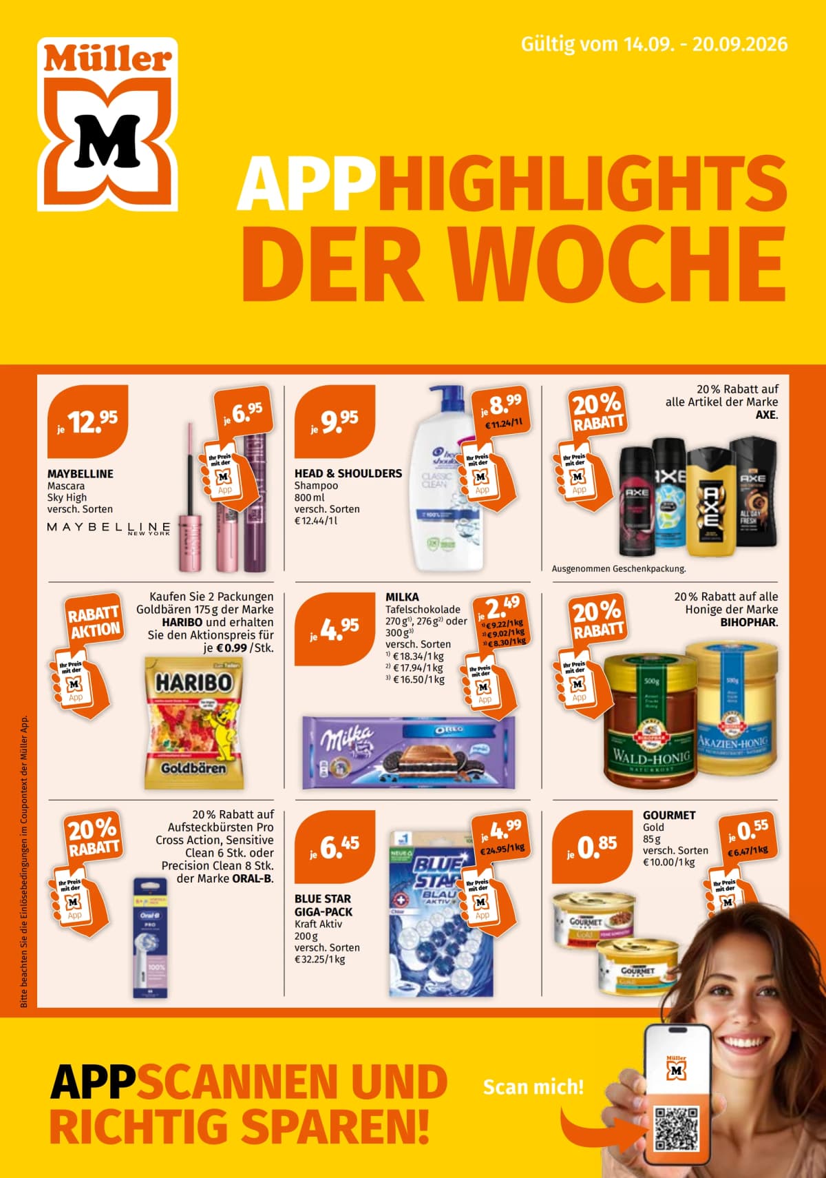 Müller katalog App Highlights der Woche, 14.09.2026. – 20.09.2026.