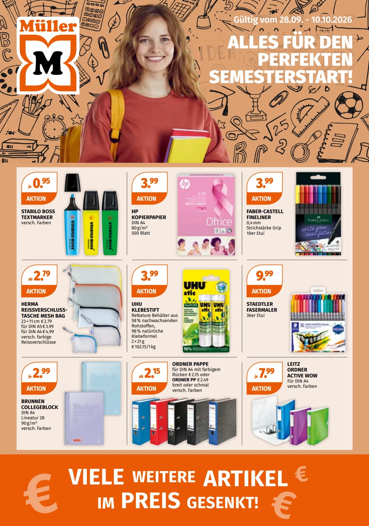 Müller katalog Alles was du brauchst!, 28.09.2026. – 10.10.2026.