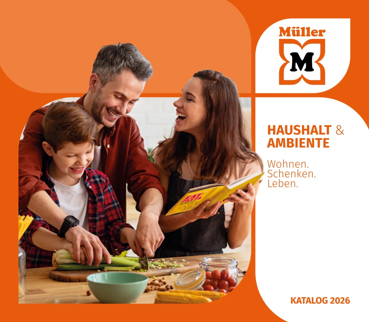 Titelblatt des Müller Prospekts Unsere Haushalts-Welt