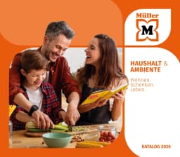 Seite 1 des Müller Prospekts Unsere Haushalts-Welt