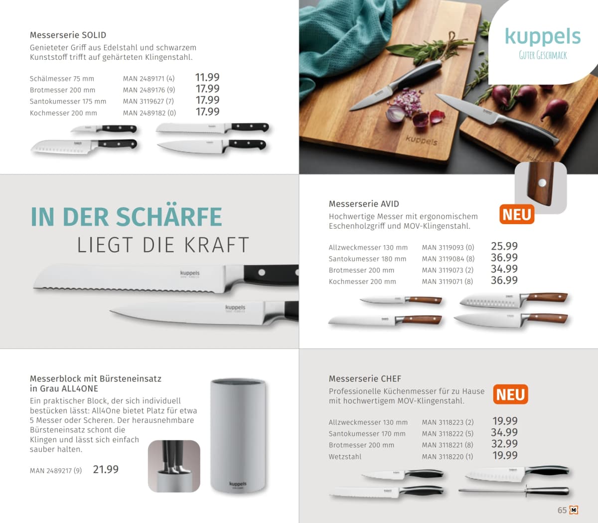 Seite 65 des Müller Flugblatts – Unsere Haushalts-Welt