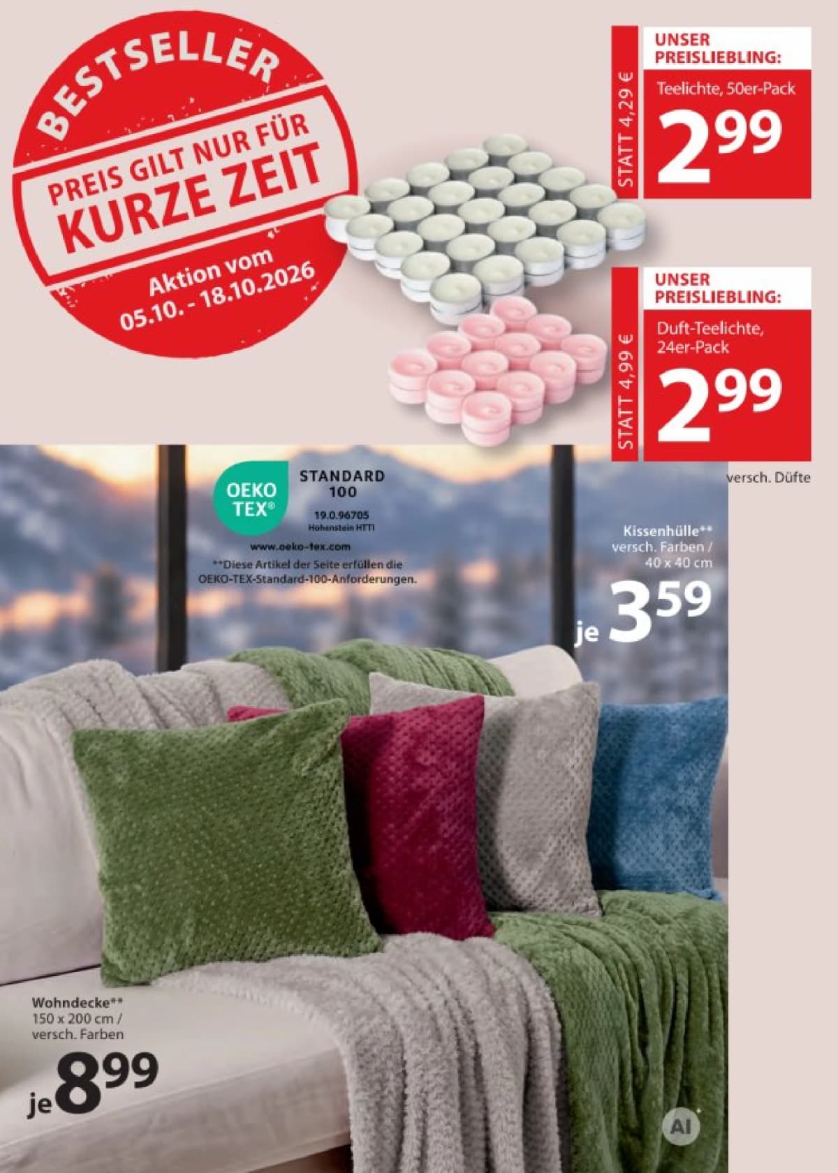 Seite 14 des NKD Flugblatts – Der Herbst kommt in Strick