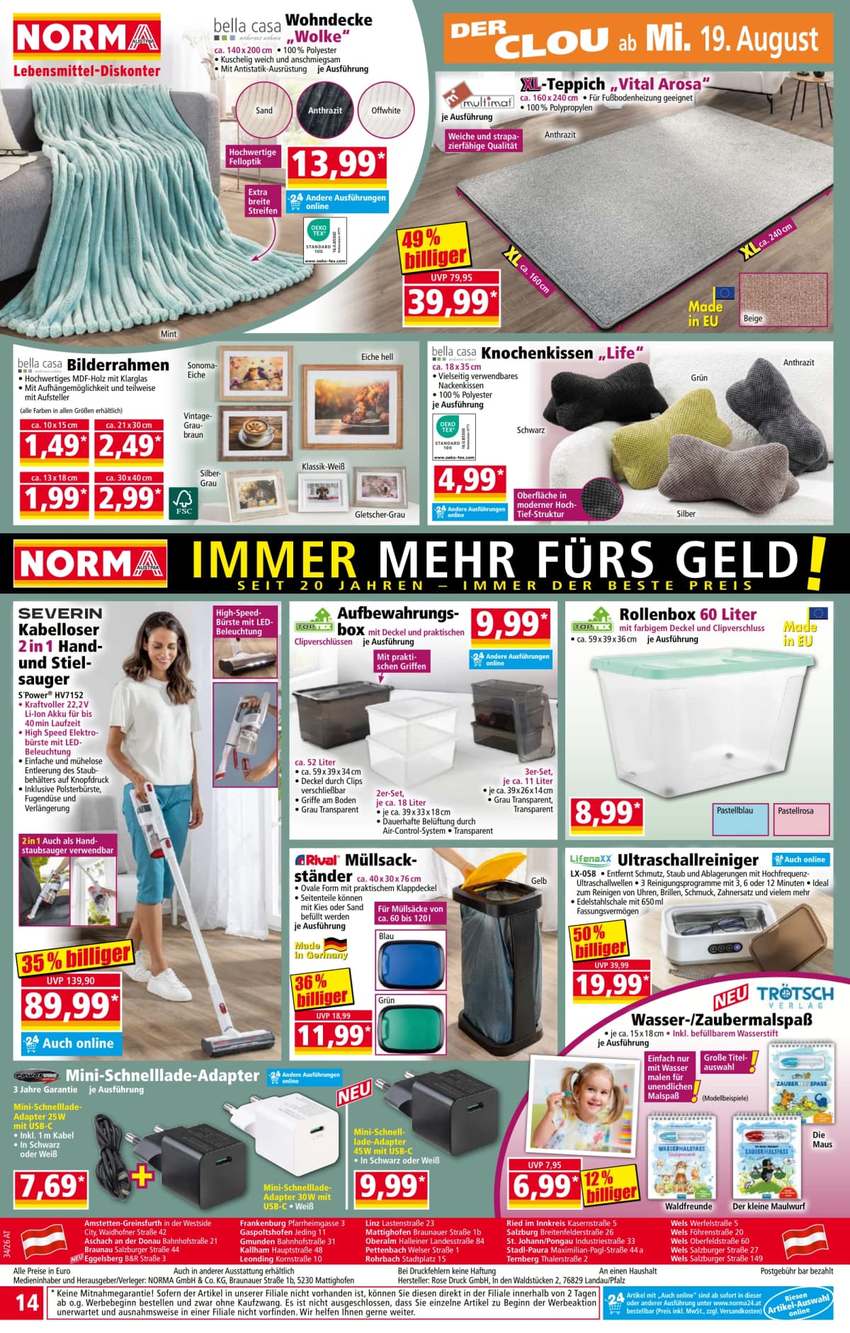 Seite 14 des Norma Flugblatts – Aktuelle Angebote ab 23.08.2026.
