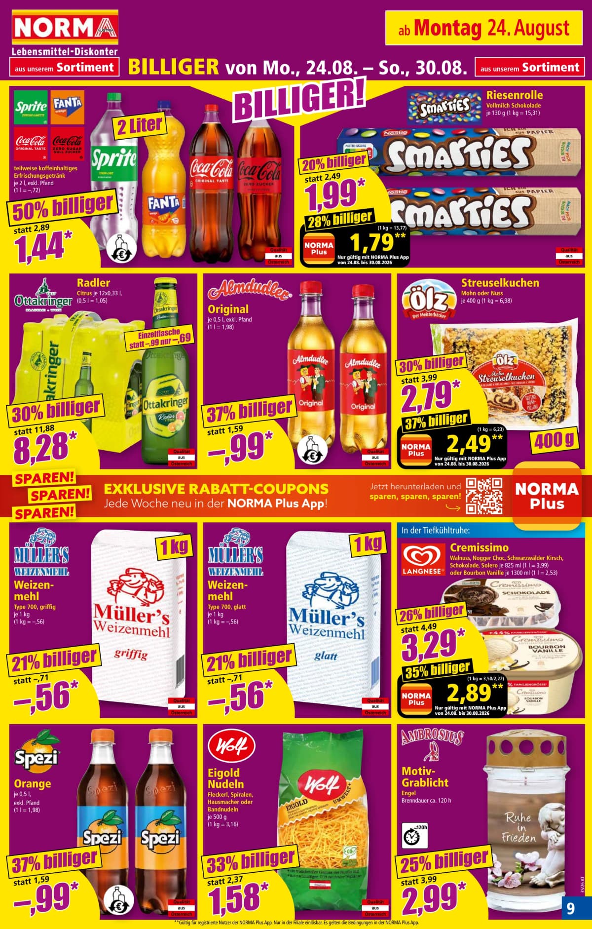Seite 9 des Norma Flugblatts – Aktuelle Angebote