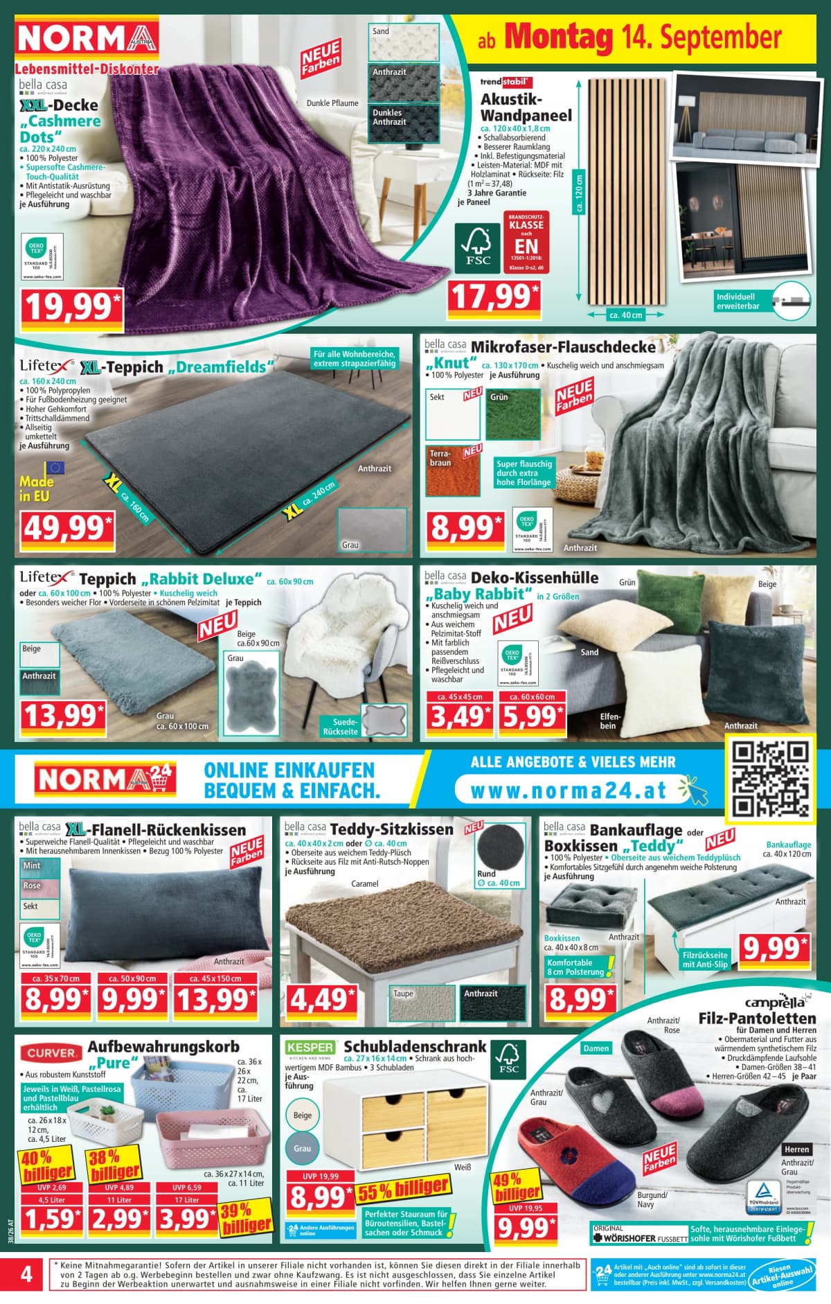 Seite 4 des Norma Flugblatts – Aktuelle Angebote ab 08.09.2026.