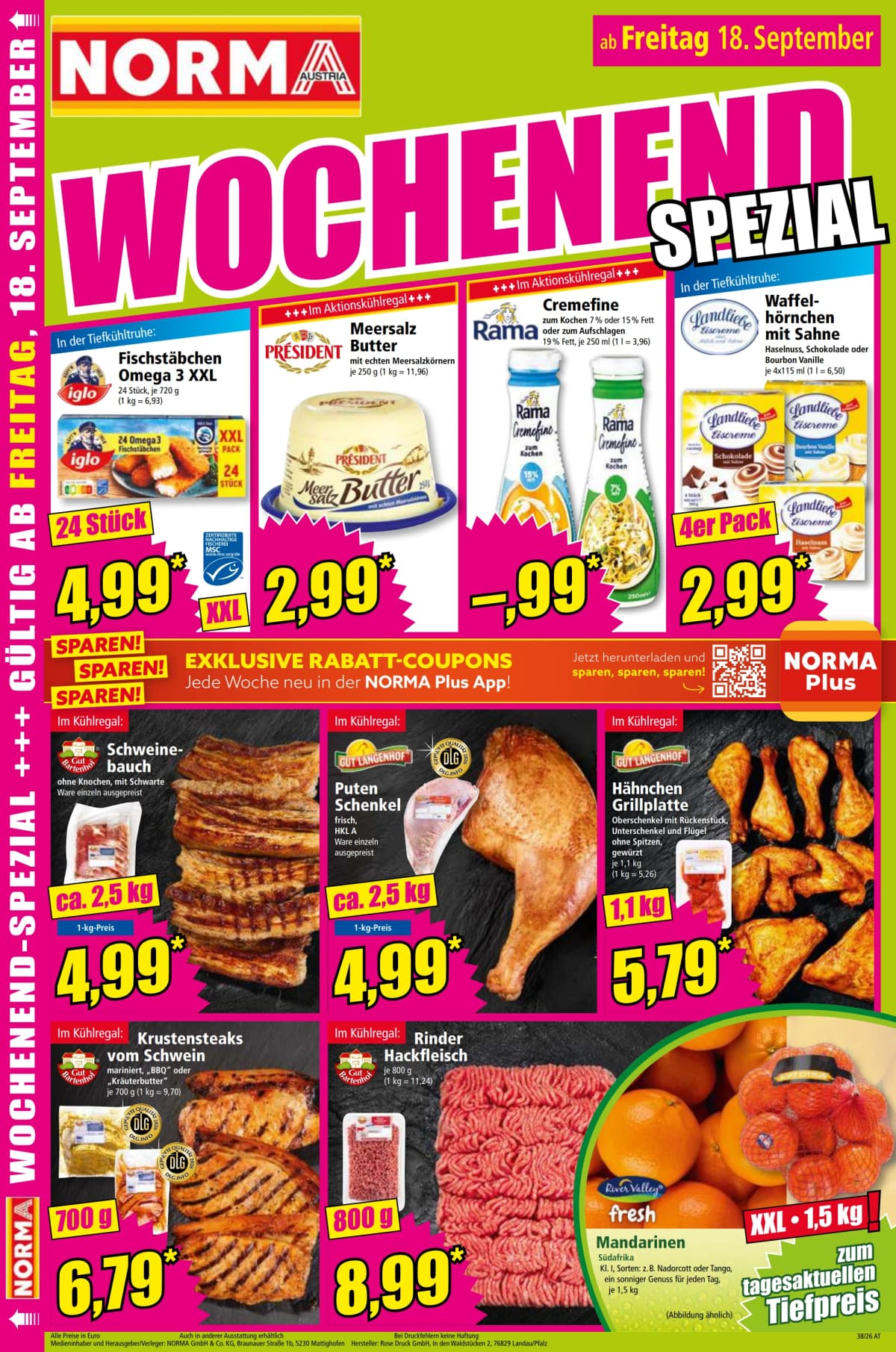Seite 18 des Norma Flugblatts – Aktuelle Angebote ab 08.09.2026.