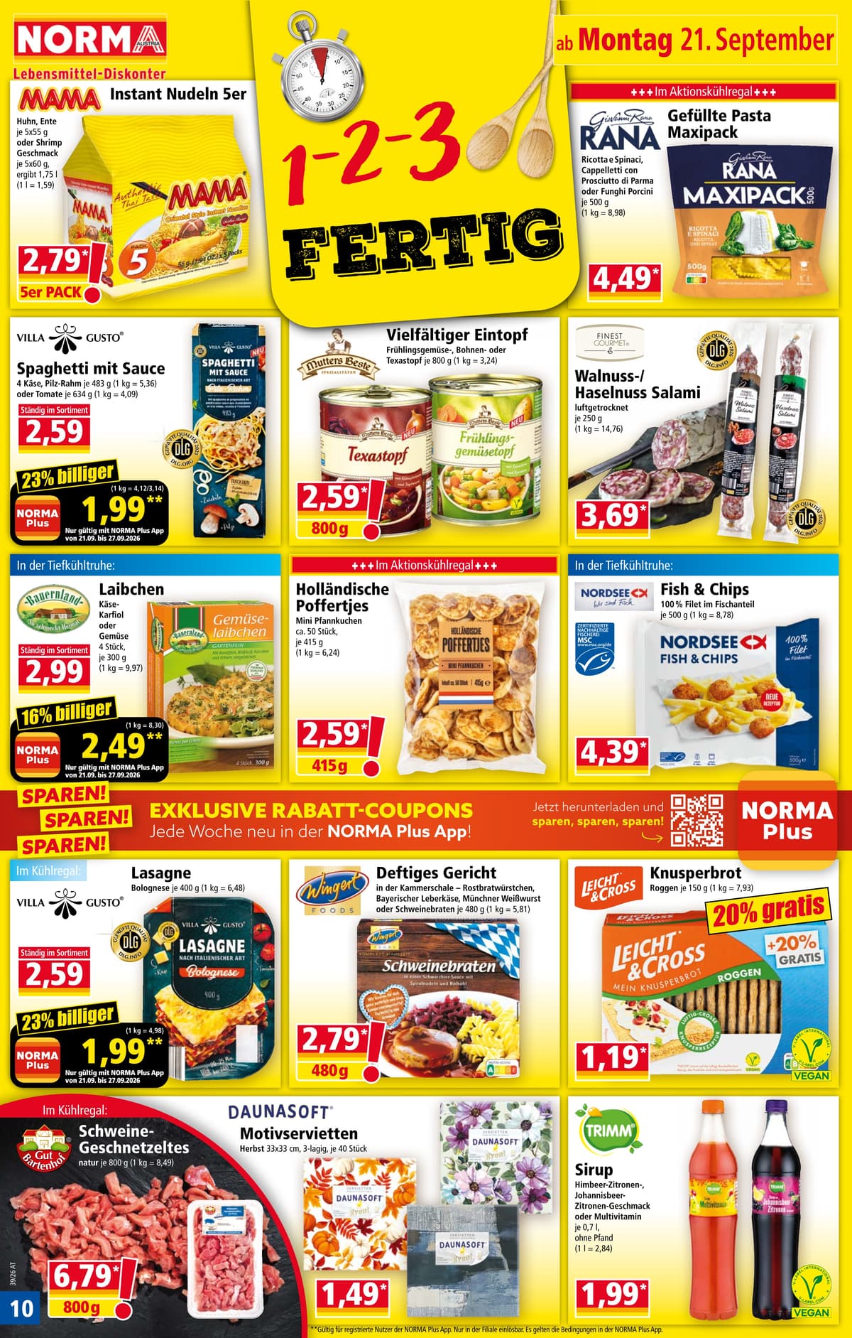 Seite 10 des Norma Flugblatts – Aktuelle Angebote