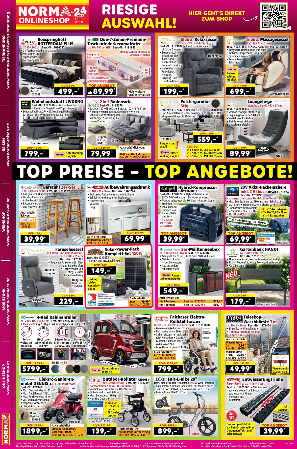 Seite 18 des Norma Flugblatts – Aktuelle Angebote