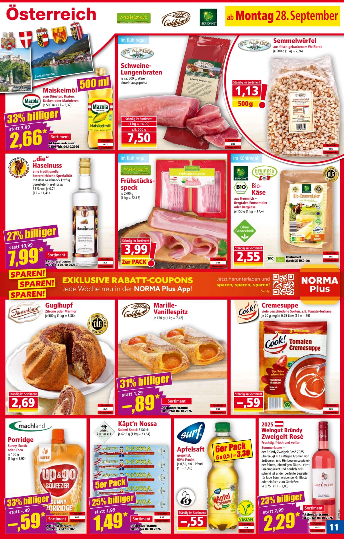 Seite 11 des Norma Flugblatts – Aktuelle Angebote