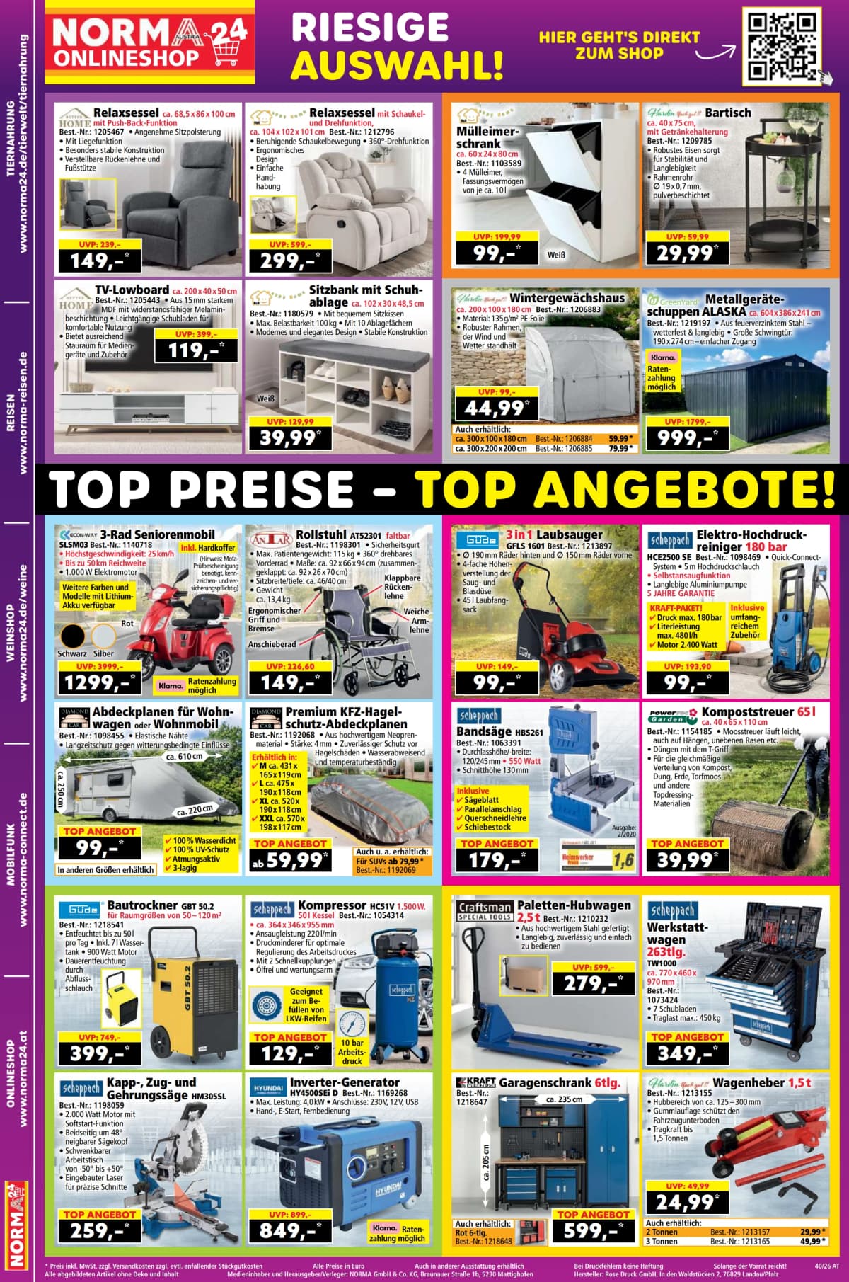 Seite 20 des Norma Flugblatts – Aktuelle Angebote