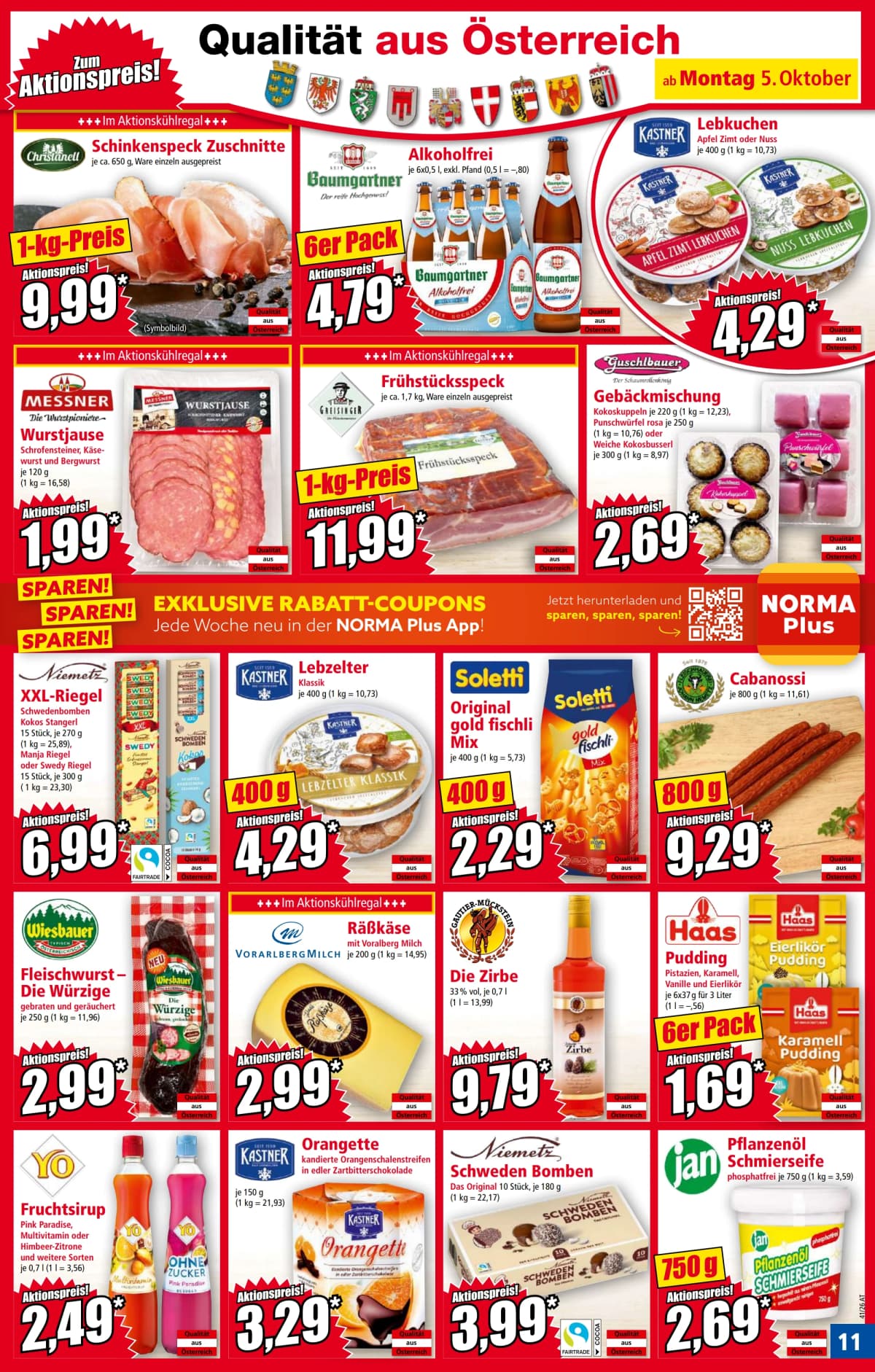 Seite 11 des Norma Flugblatts – Aktuelle Angebote