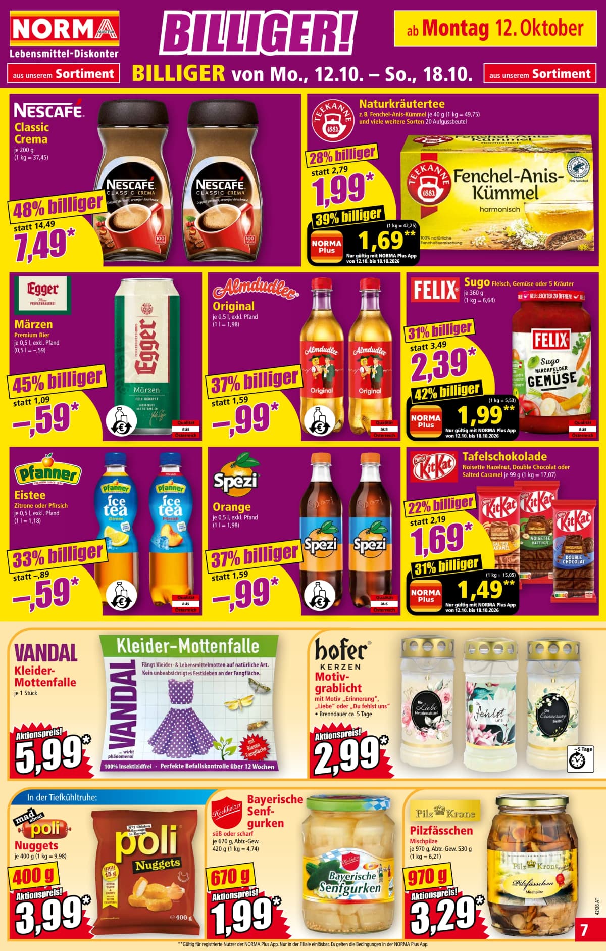Seite 7 des Norma Flugblatts – Aktuelle Angebote
