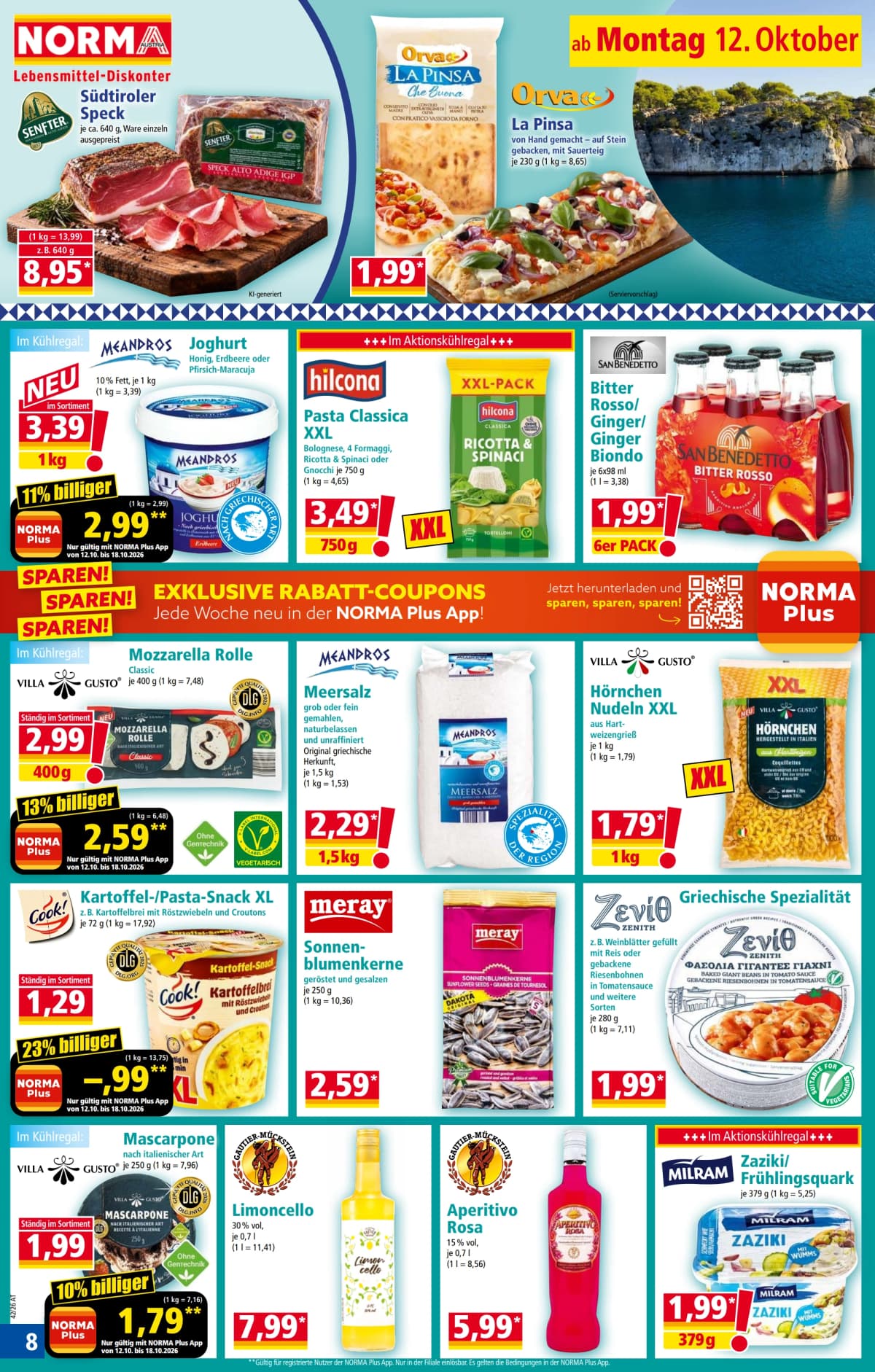 Seite 8 des Norma Flugblatts – Aktuelle Angebote