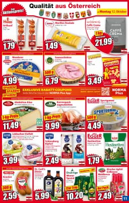 Seite 11 des Norma Prospekts Aktuelle Angebote
