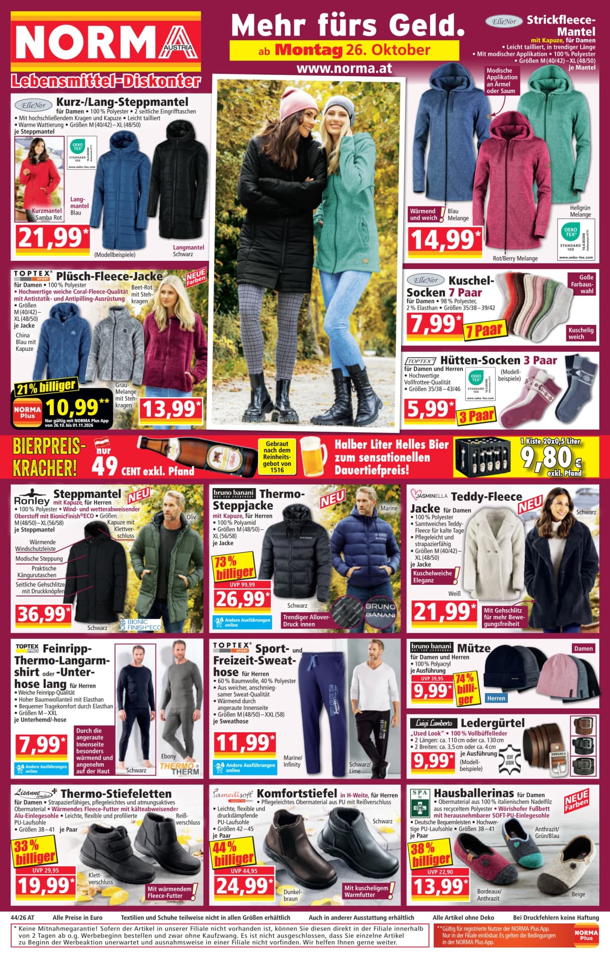 Seite 1 des Norma Flugblatts – Aktuelle Angebote