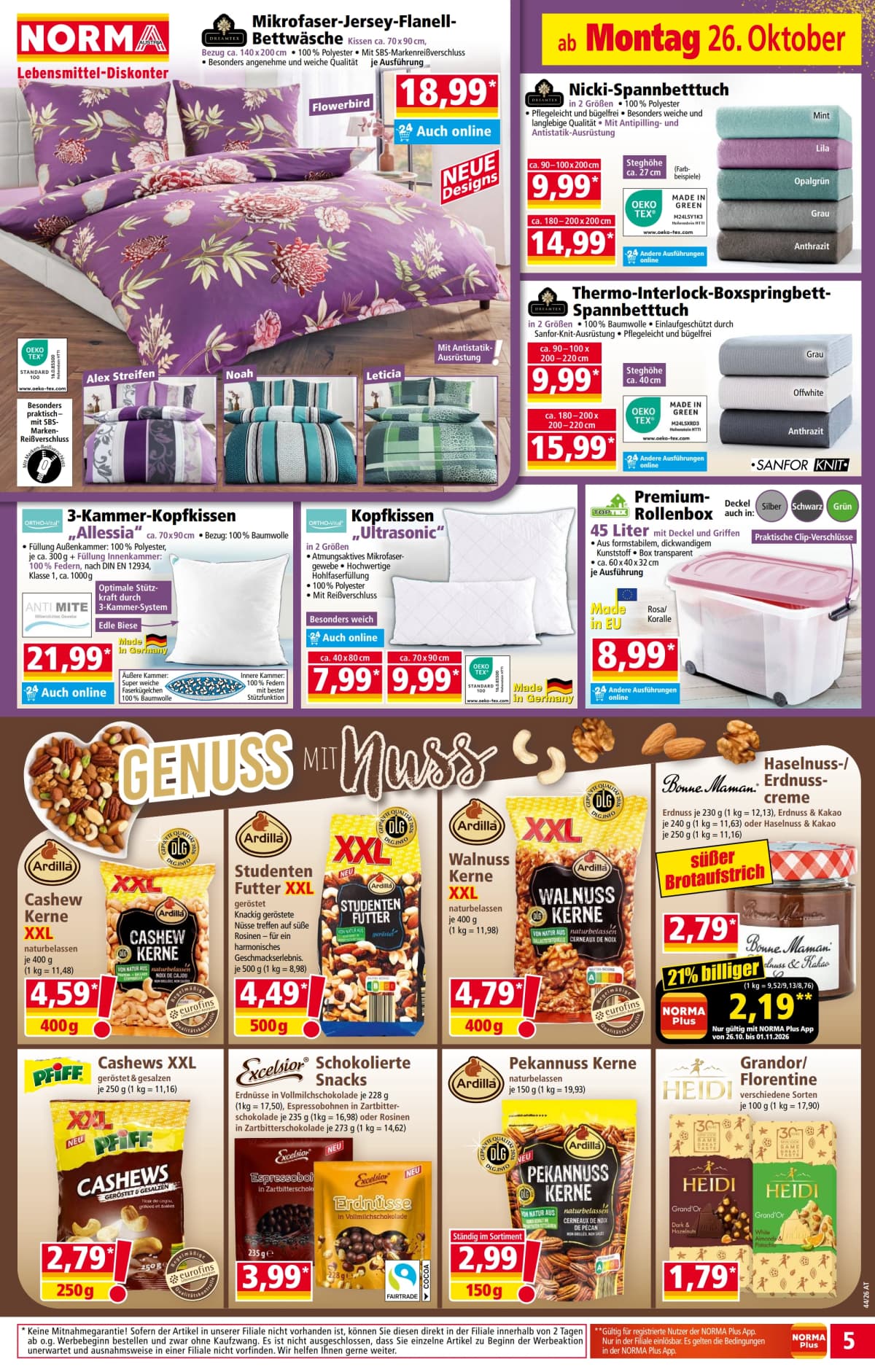 Seite 5 des Norma Flugblatts – Aktuelle Angebote