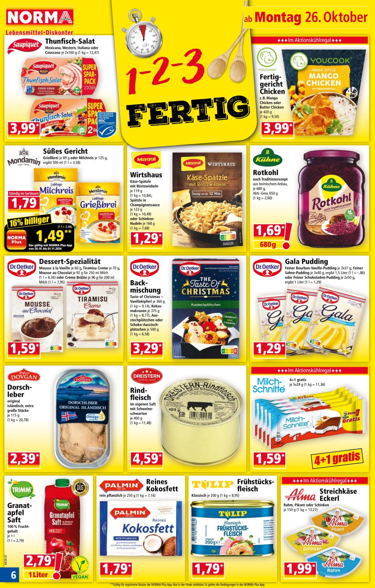 Seite 6 des Norma Flugblatts – Aktuelle Angebote