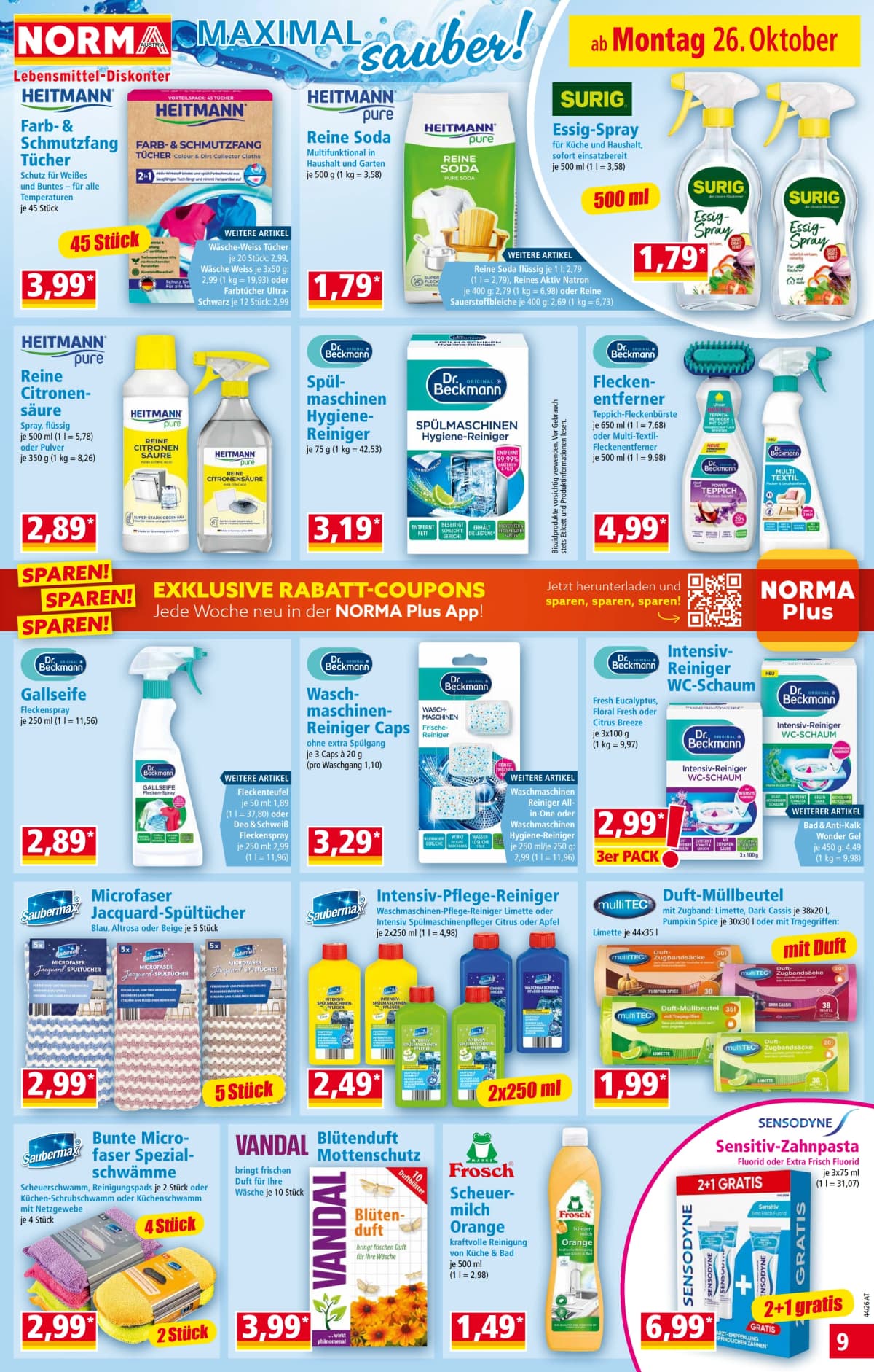 Seite 9 des Norma Flugblatts – Aktuelle Angebote