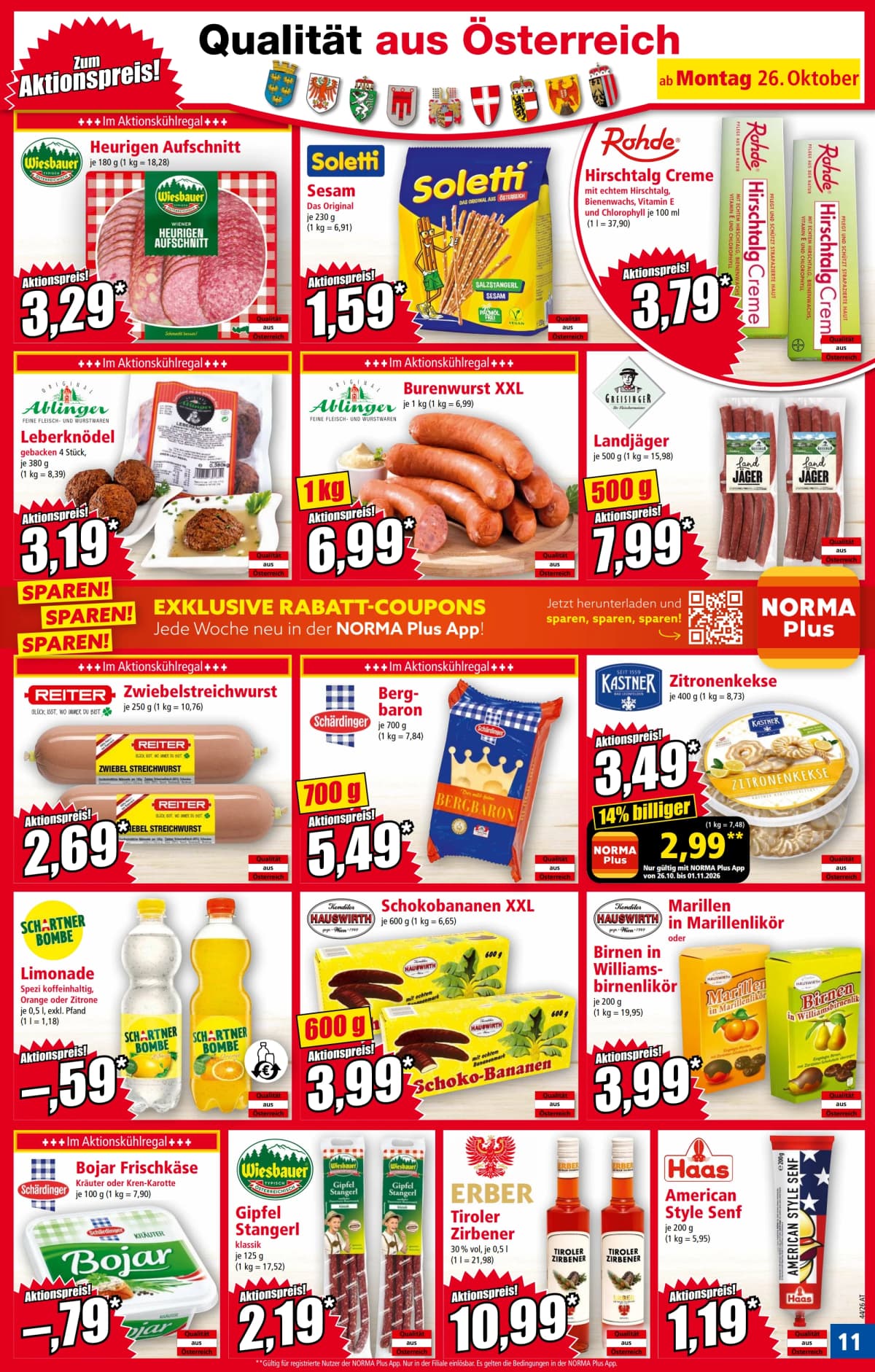 Seite 11 des Norma Flugblatts – Aktuelle Angebote