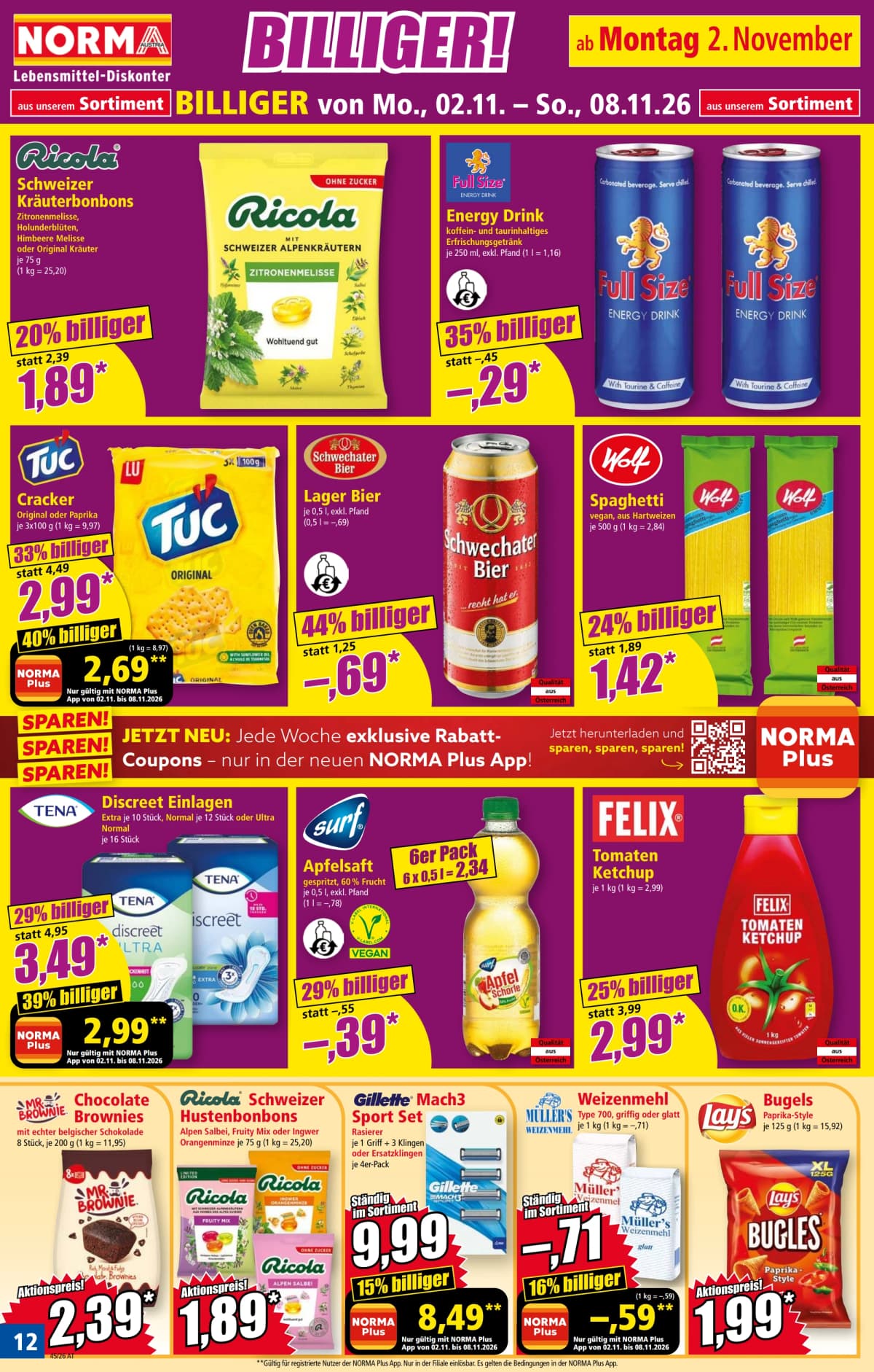 Seite 12 des Norma Flugblatts – Aktuelle Angebote