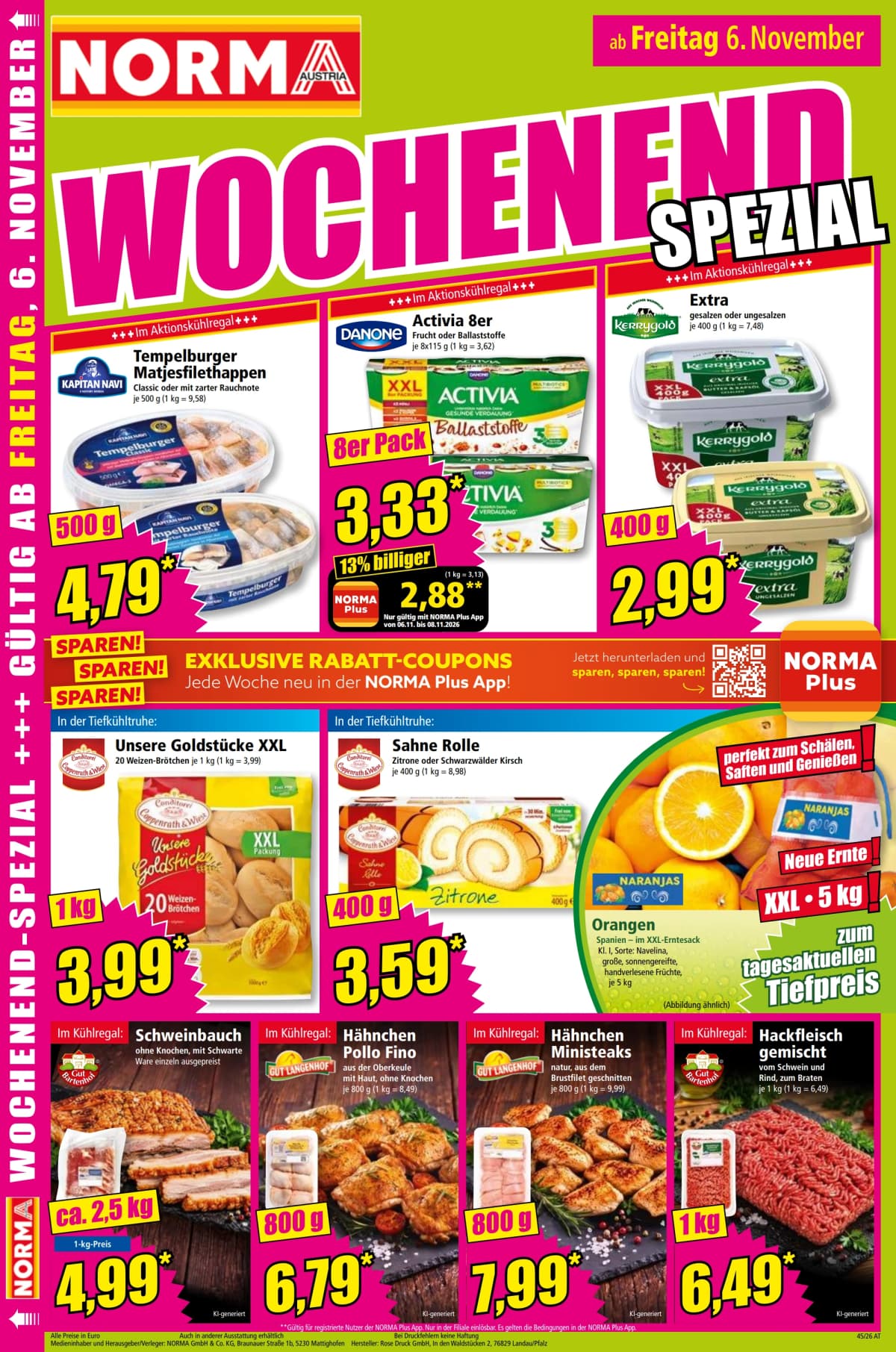 Seite 18 des Norma Flugblatts – Aktuelle Angebote