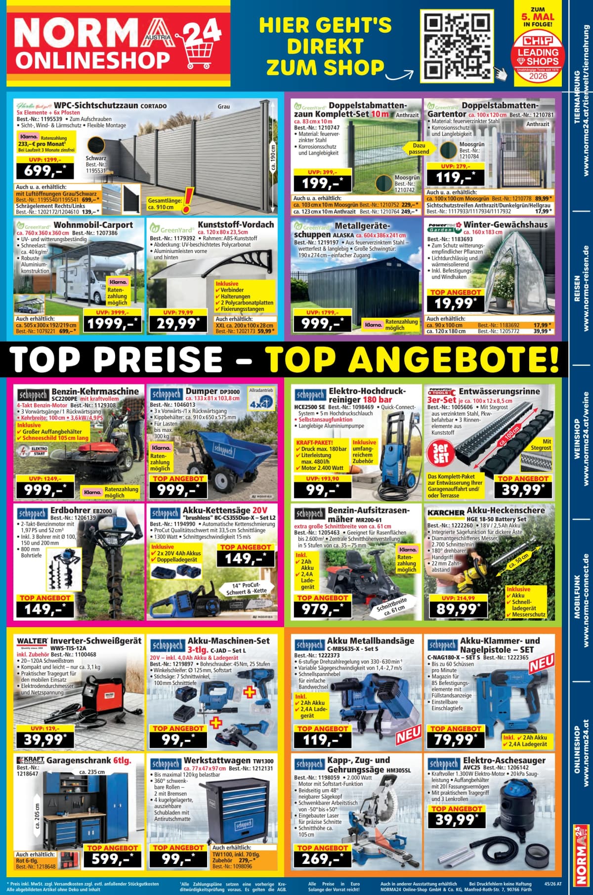 Seite 19 des Norma Flugblatts – Aktuelle Angebote