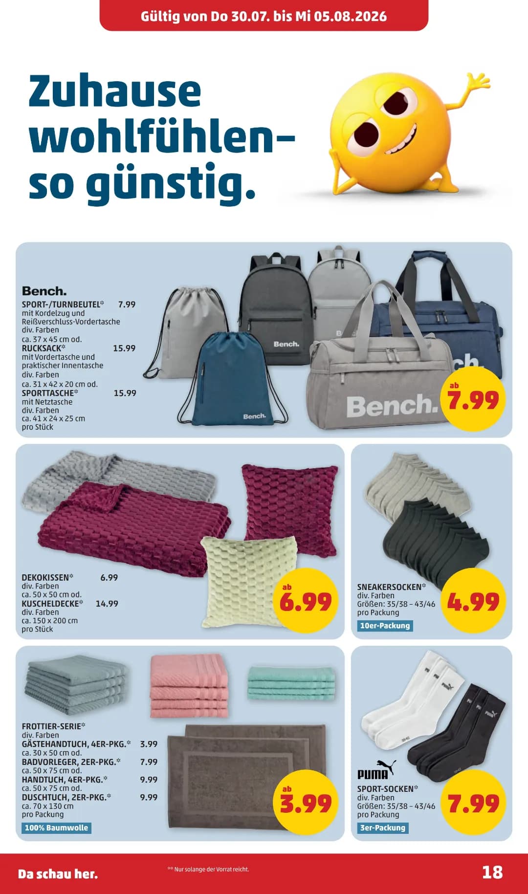 Seite 18 des Penny Flugblatts – Wochenangebote ab 31.07.2026