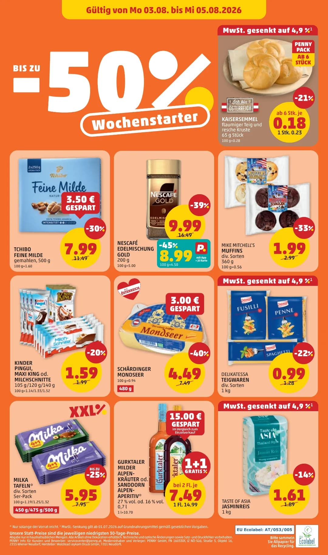 Seite 24 des Penny Flugblatts – Wochenangebote ab 31.07.2026