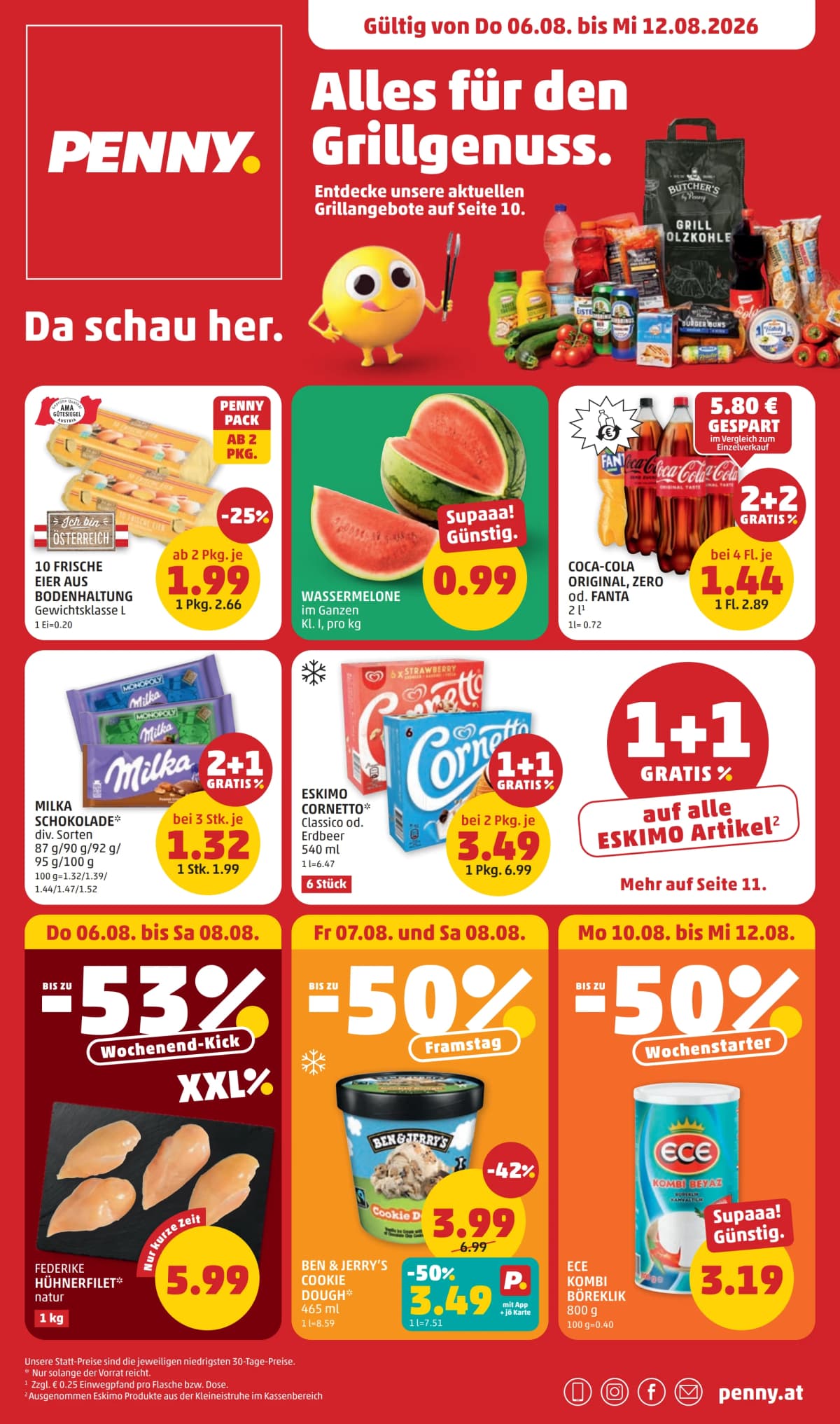 Seite 1 des Penny Flugblatts – Aktuelle Angebote ab 23.08.2026.
