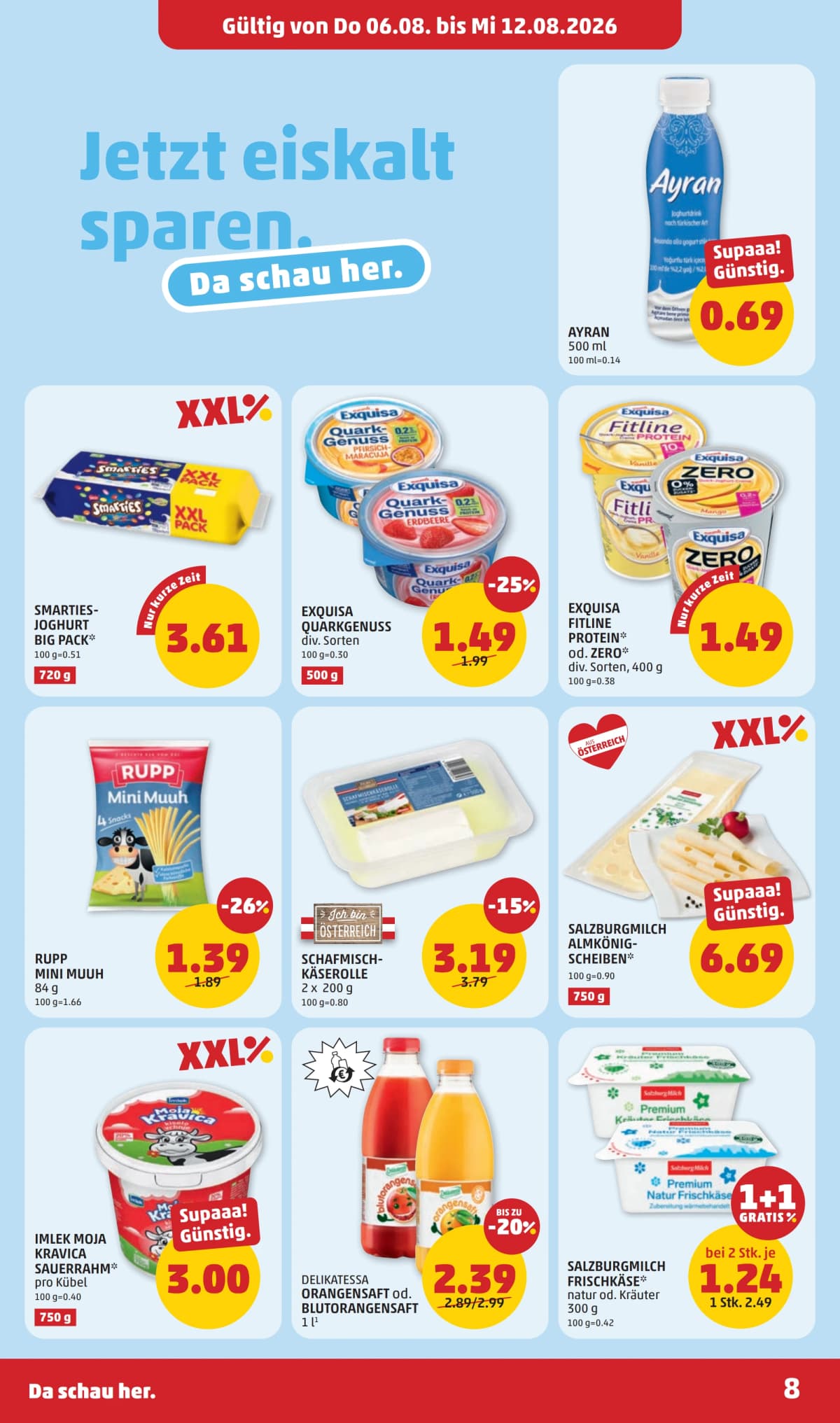 Seite 8 des Penny Flugblatts – Aktuelle Angebote ab 23.08.2026.