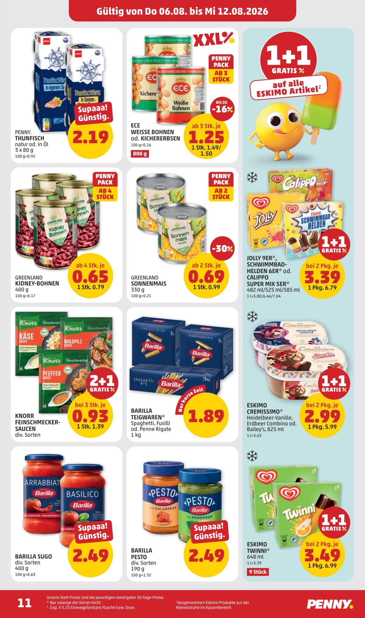 Seite 11 des Penny Flugblatts – Aktuelle Angebote ab 23.08.2026.