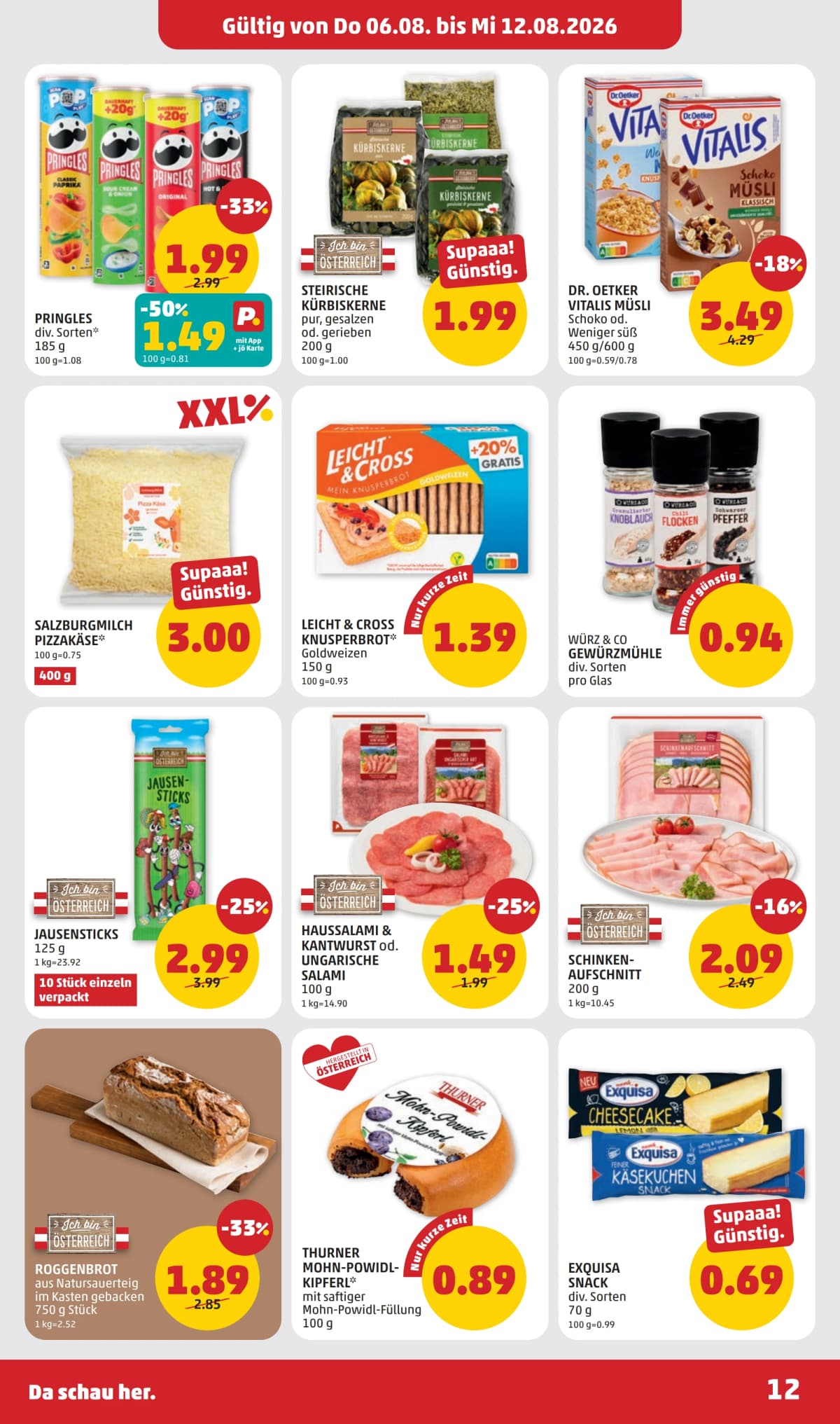 Seite 12 des Penny Flugblatts – Aktuelle Angebote ab 23.08.2026.