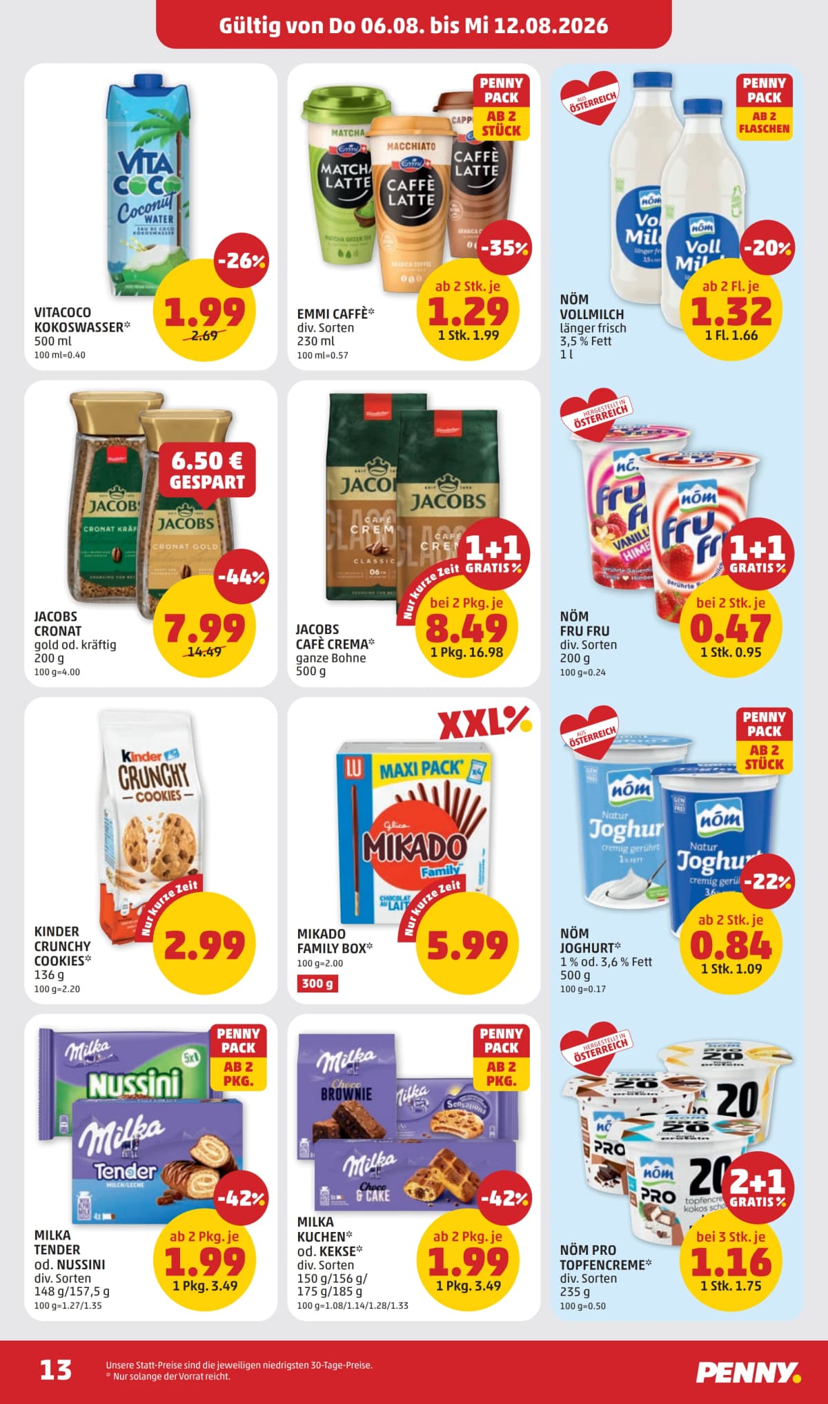 Seite 13 des Penny Flugblatts – Aktuelle Angebote ab 23.08.2026.