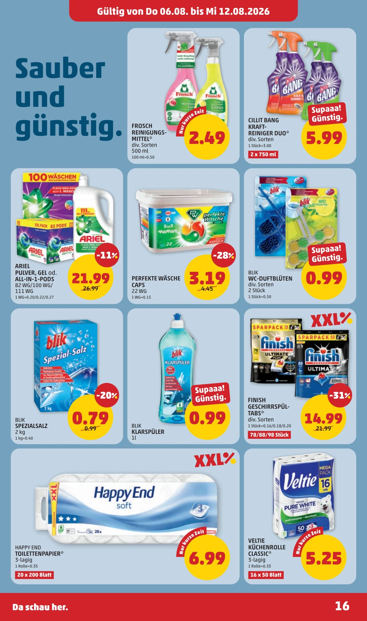 Seite 16 des Penny Flugblatts – Aktuelle Angebote ab 23.08.2026.