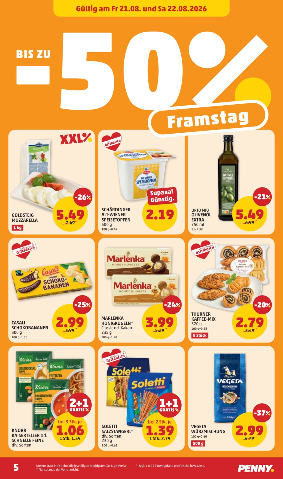 Seite 5 des Penny Flugblatts – Aktuelle Angebote ab 23.08.2026.