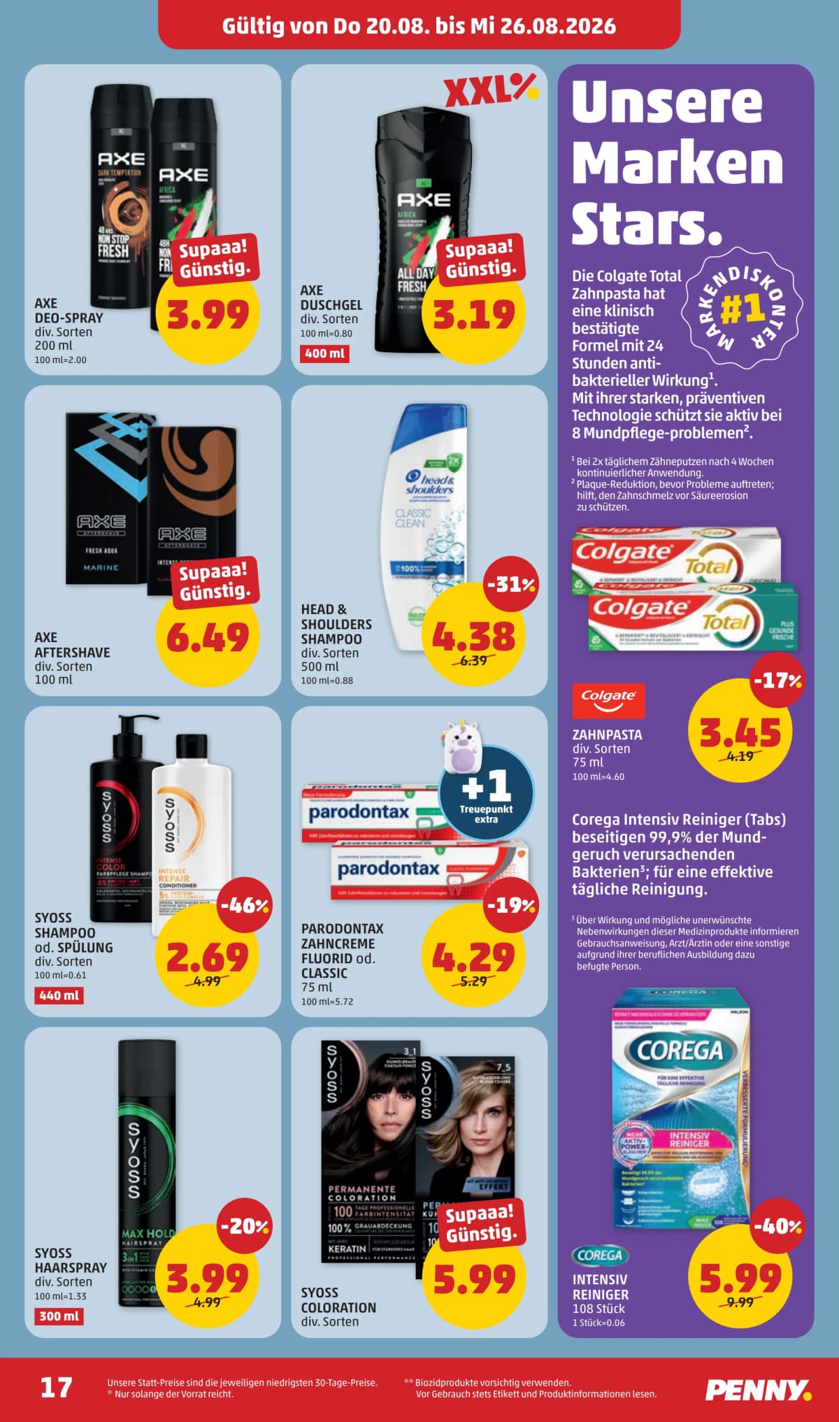 Seite 17 des Penny Flugblatts – Aktuelle Angebote ab 23.08.2026.