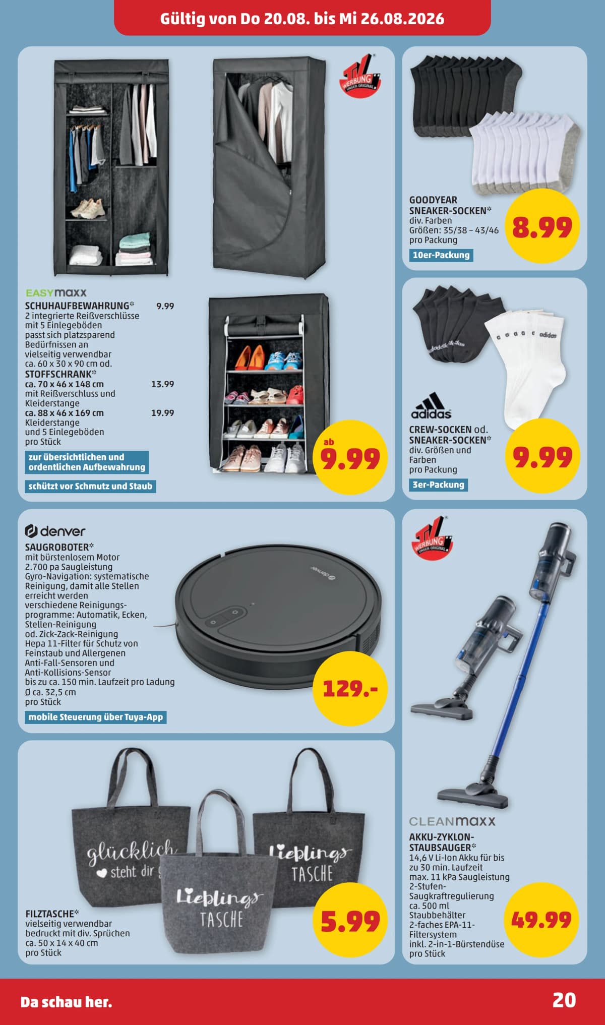 Seite 20 des Penny Flugblatts – Aktuelle Angebote ab 23.08.2026.