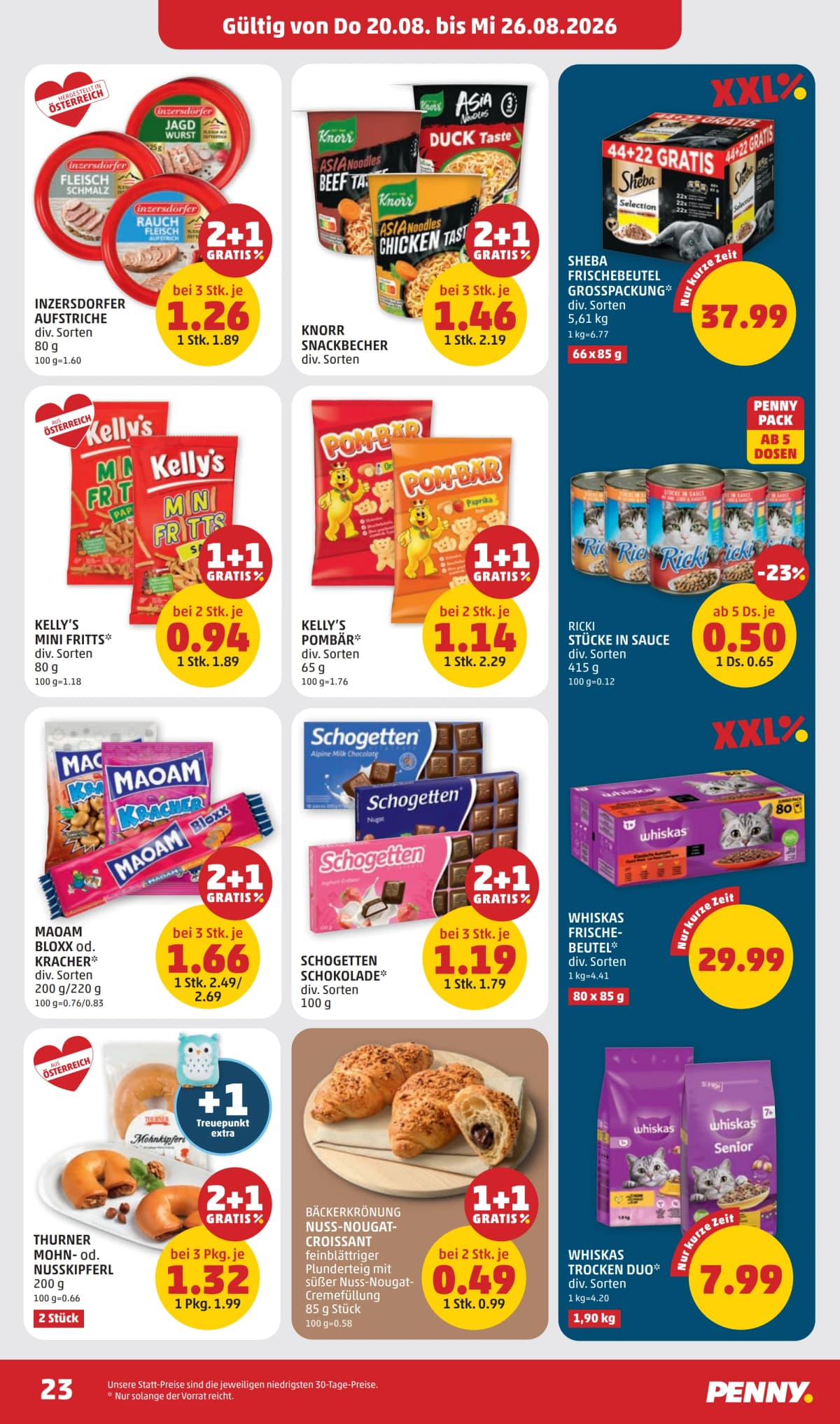 Seite 23 des Penny Flugblatts – Aktuelle Angebote ab 23.08.2026.